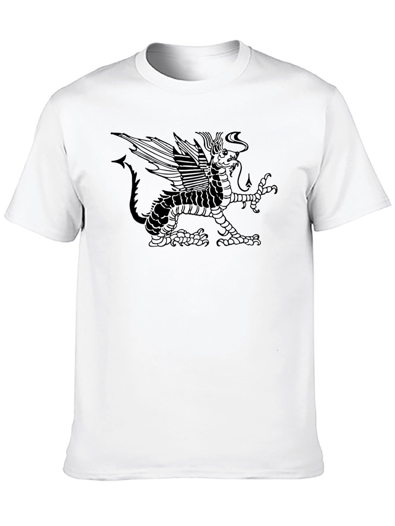 Black Gryphon Graphic Tee - Unique Design