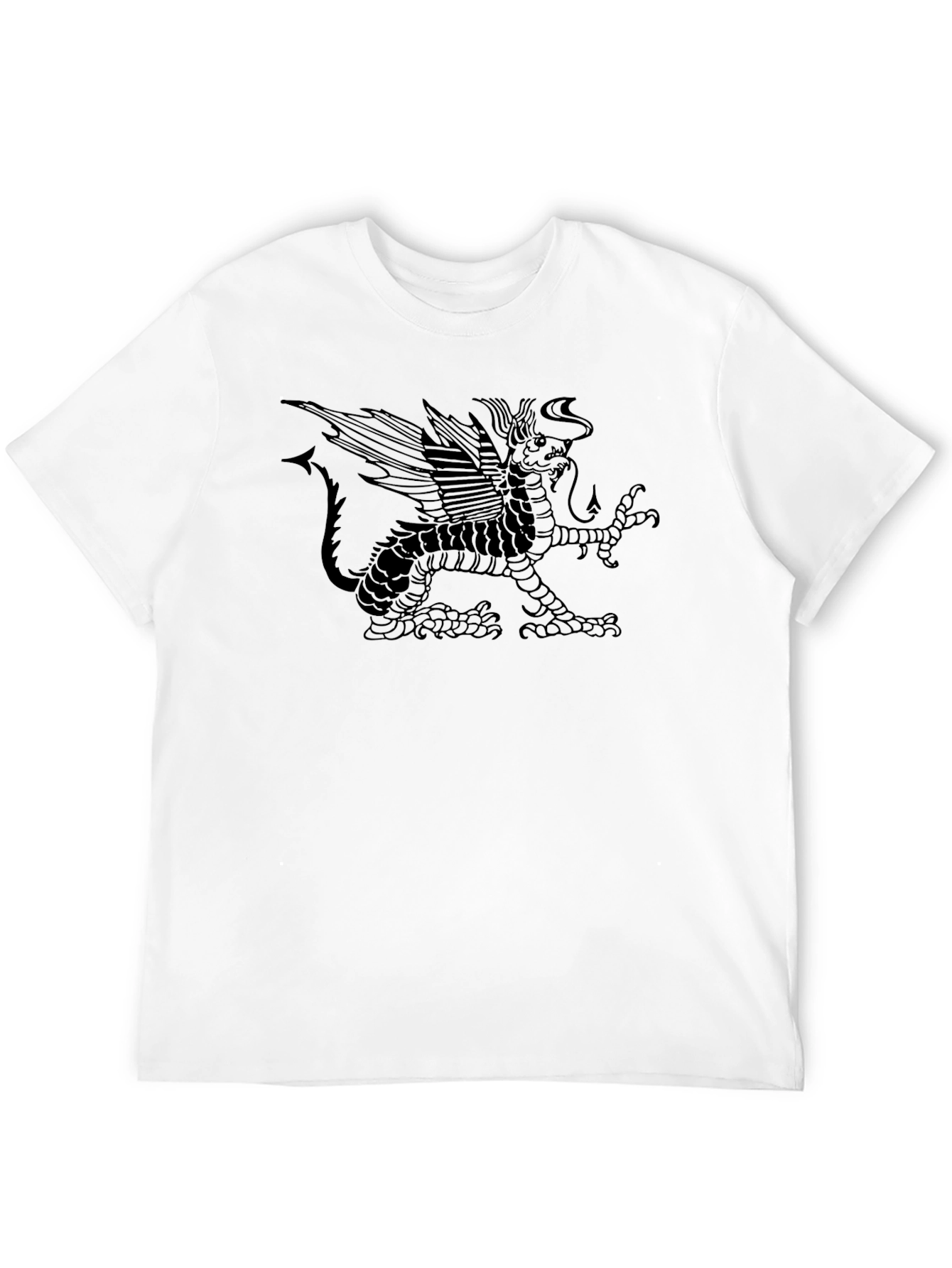 Black Gryphon Graphic Tee - Unique Design