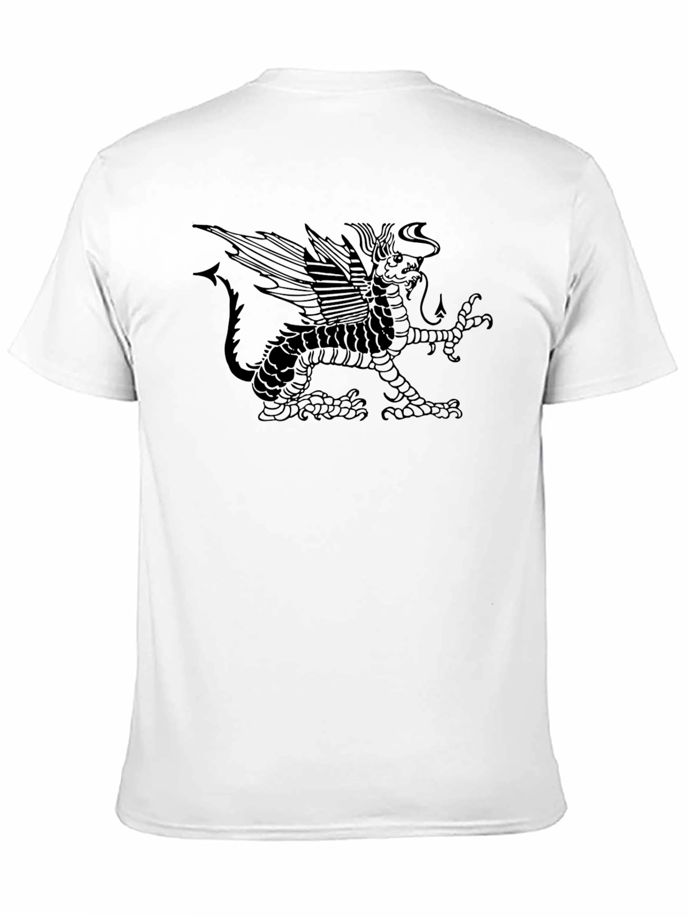 Black Gryphon Graphic Tee - Unique Design