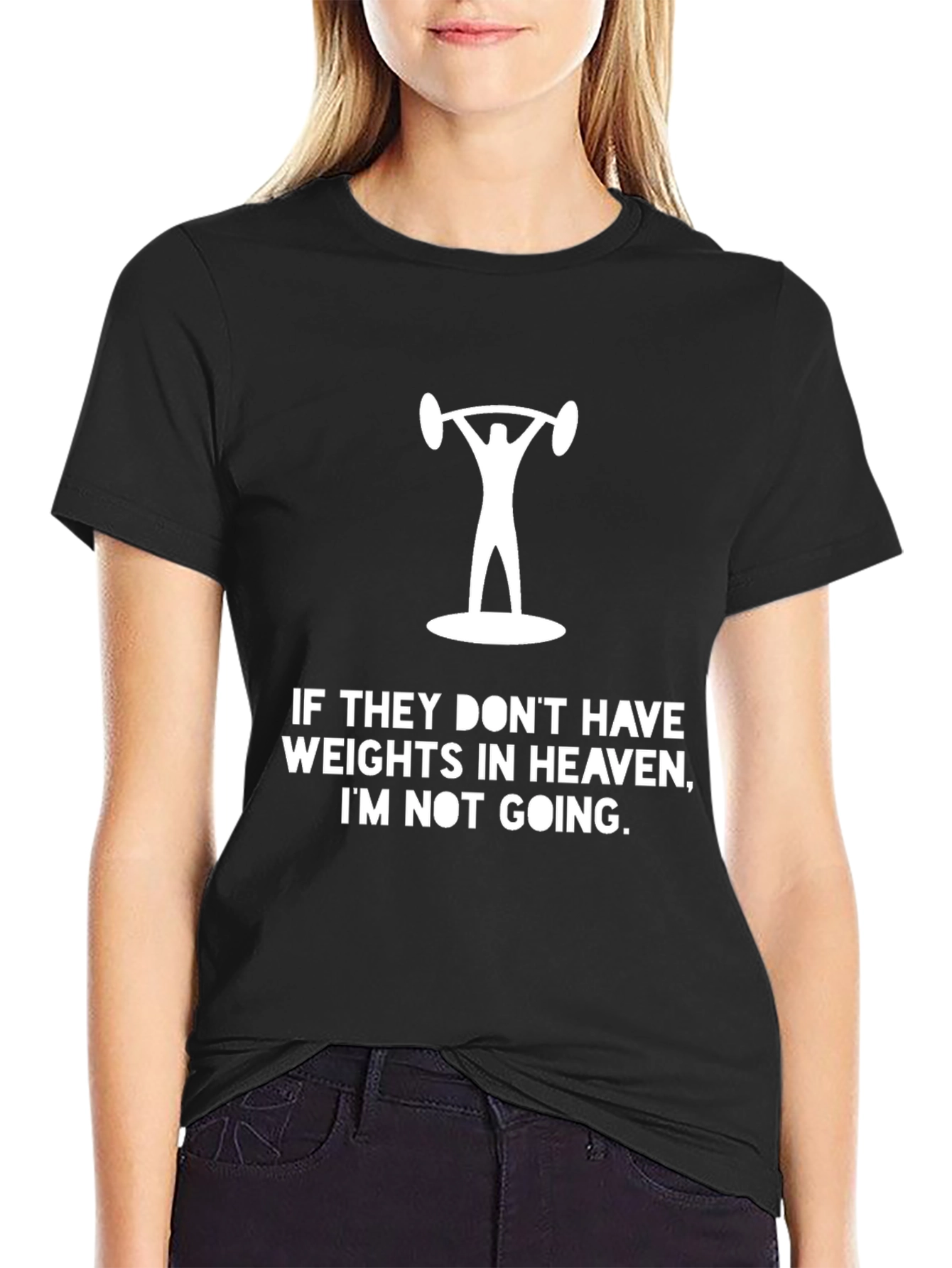 Weightlifting Heaven T-Shirt - Funny Gym Workout Tee