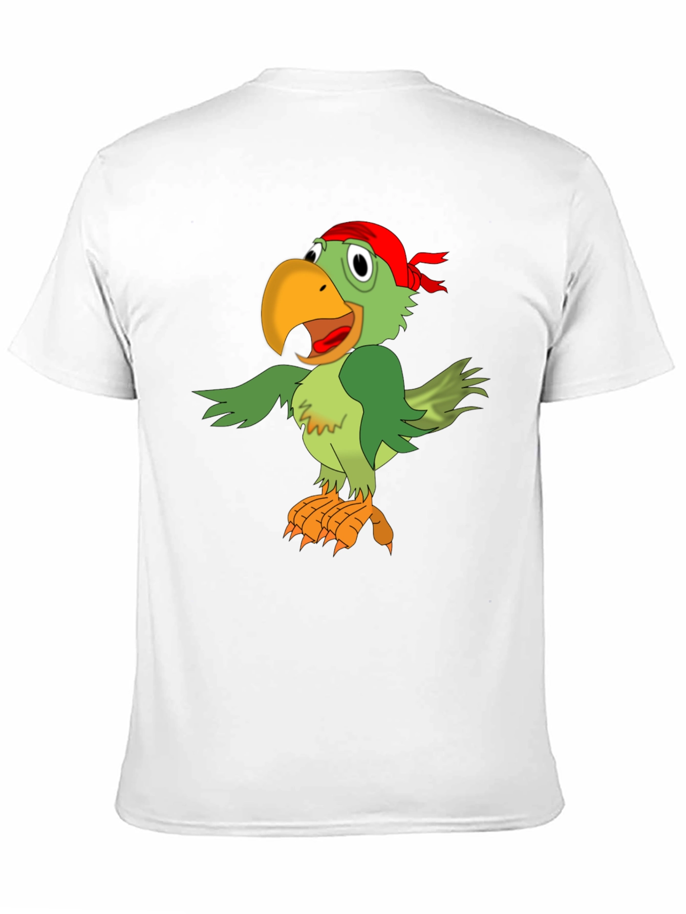 Parrot Pirate Graphic Tee - Mens Black T-Shirt