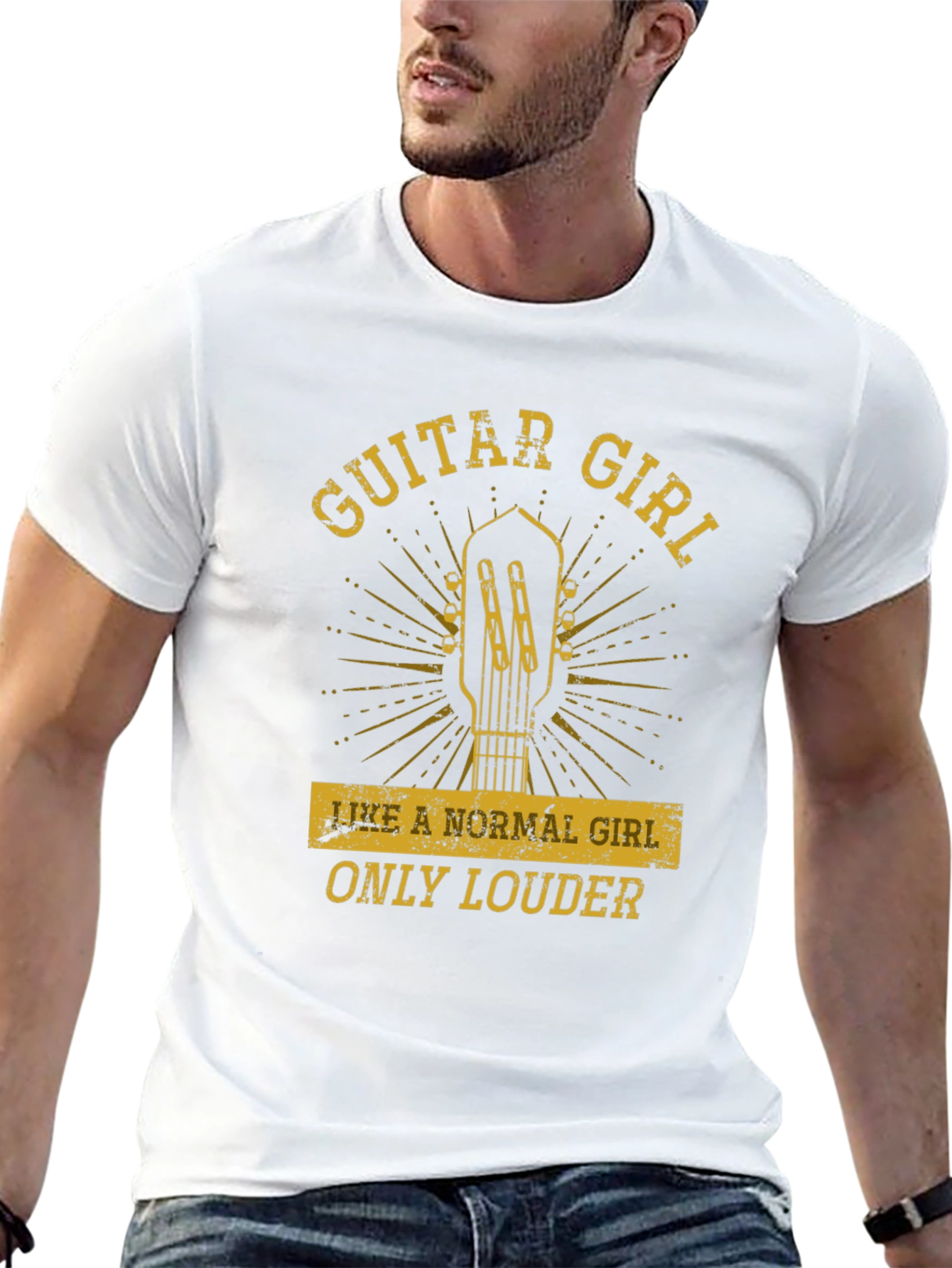 Guitar Girl T-Shirt - Musician Tee
