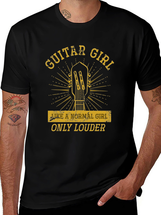 Guitar Girl T-Shirt - Musician Tee