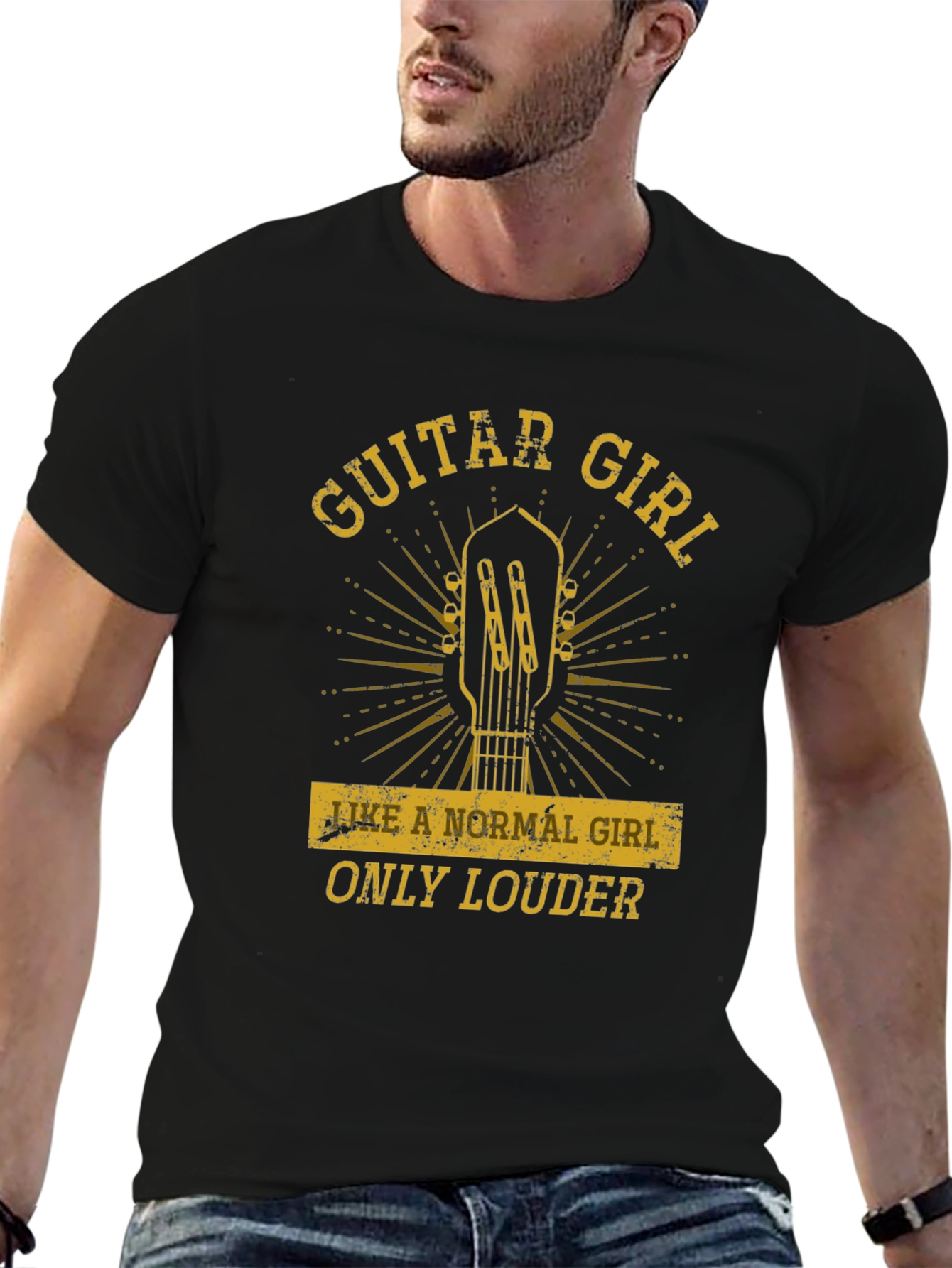 Guitar Girl T-Shirt - Musician Tee
