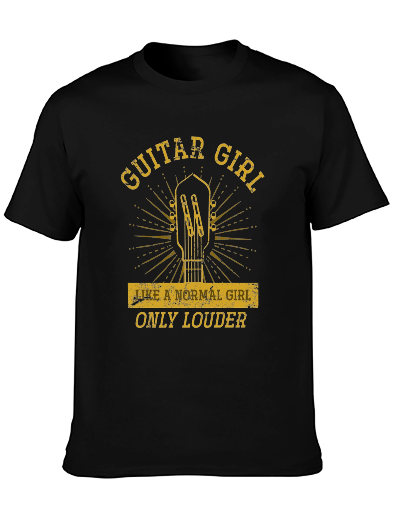 Guitar Girl T-Shirt - Musician Tee