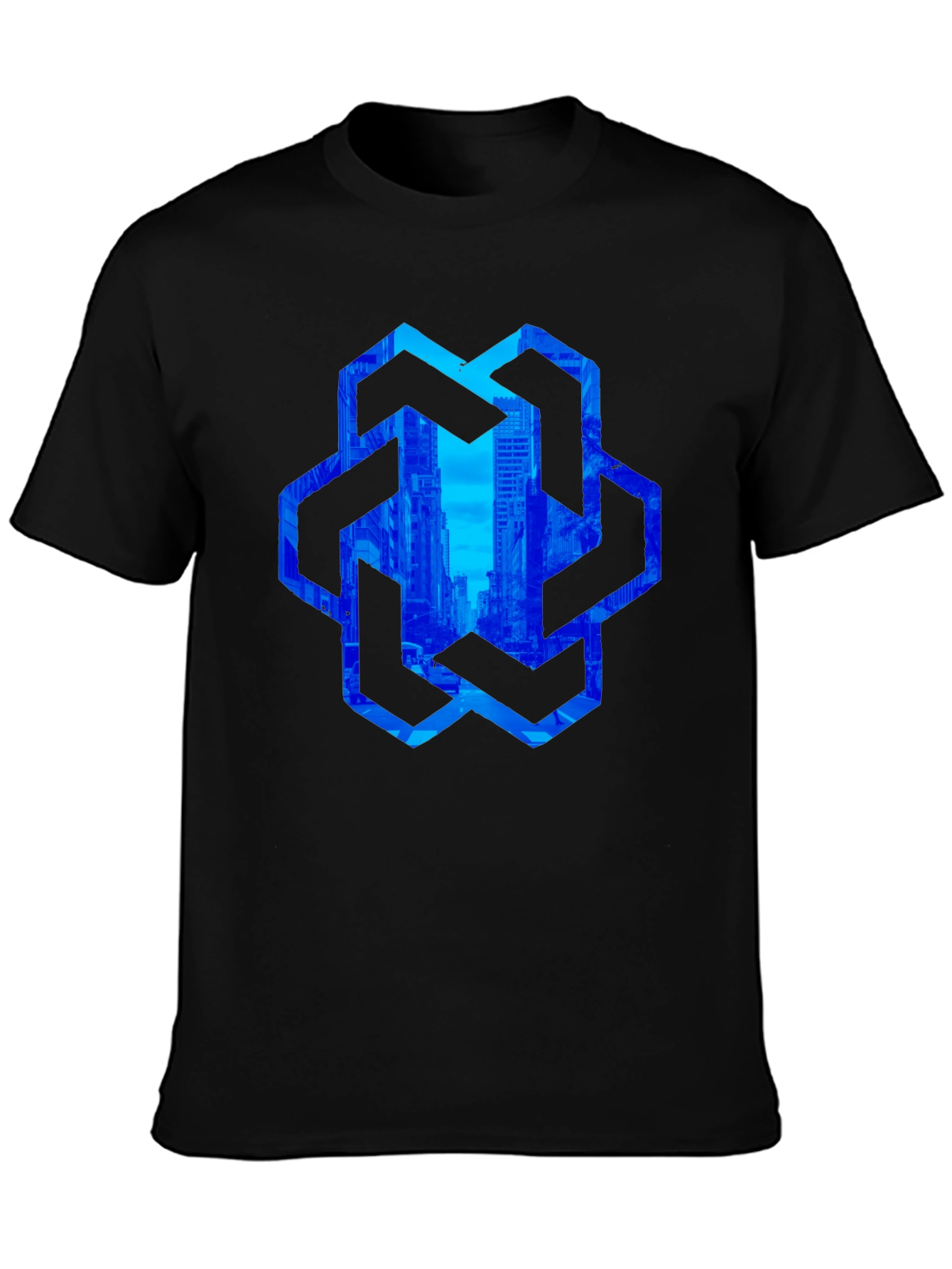 Urban Hexagon T-Shirt - Black