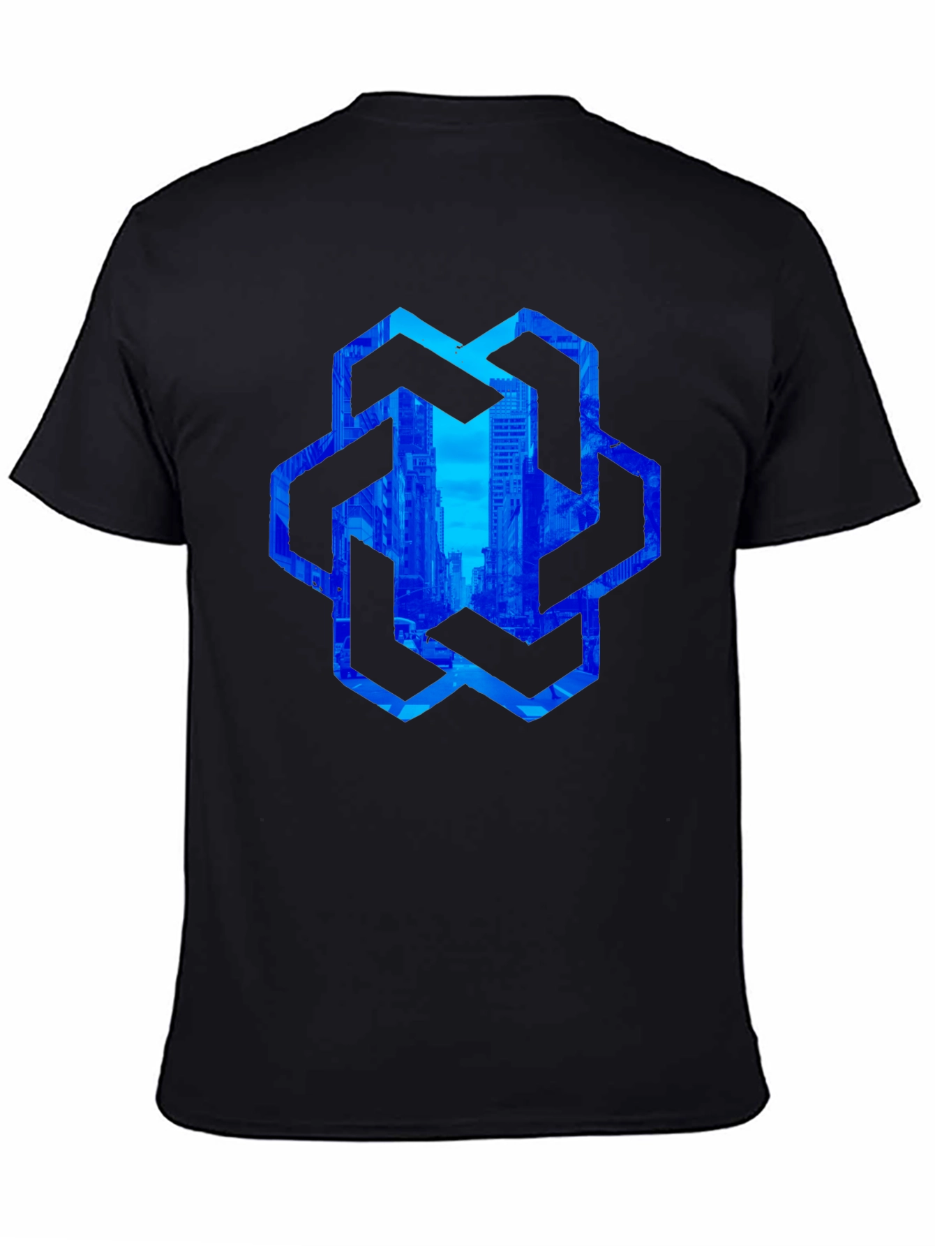 Urban Hexagon T-Shirt - Black