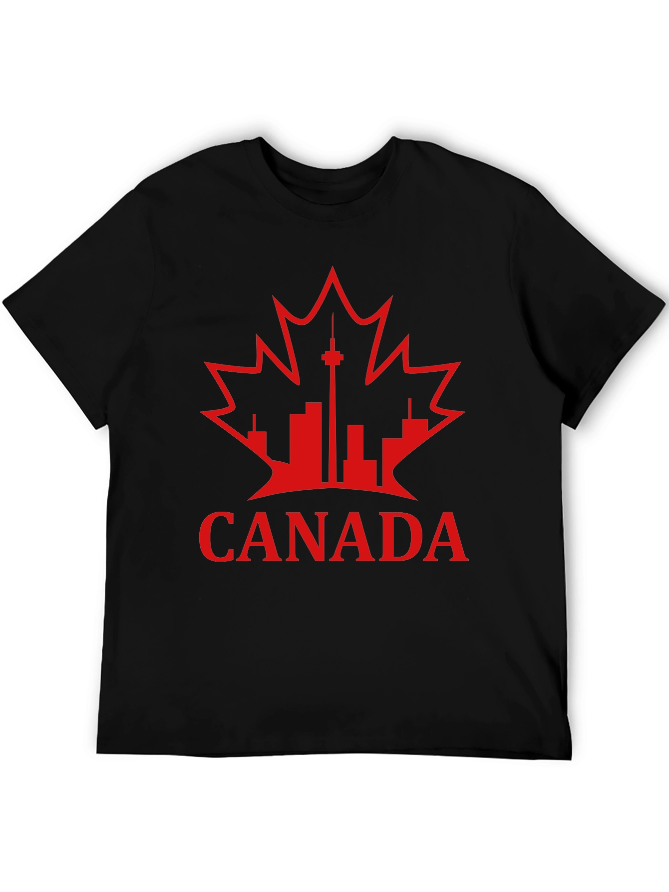 Canada Pride T-Shirt - Maple Leaf & Cityscape