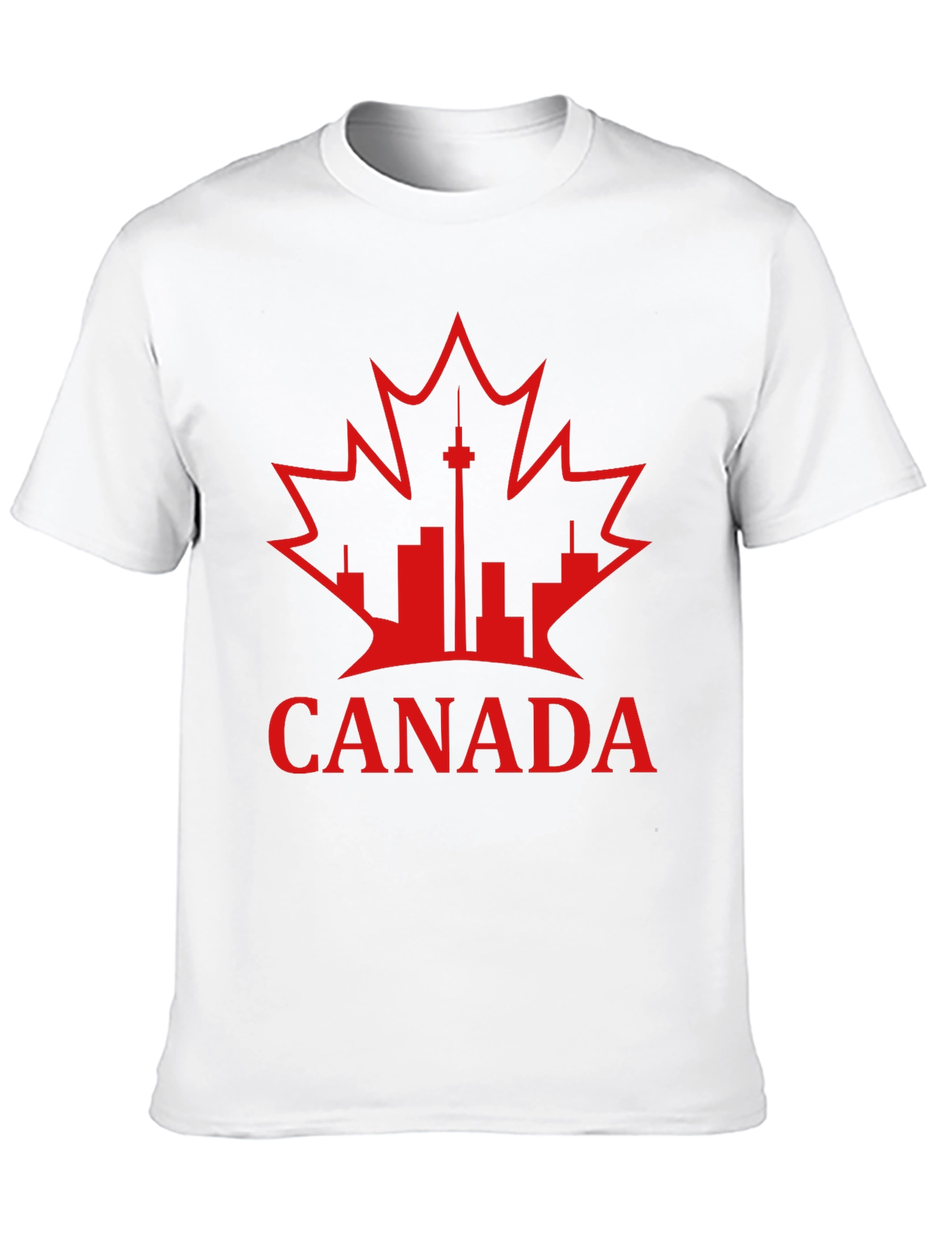Canada Pride T-Shirt - Maple Leaf & Cityscape
