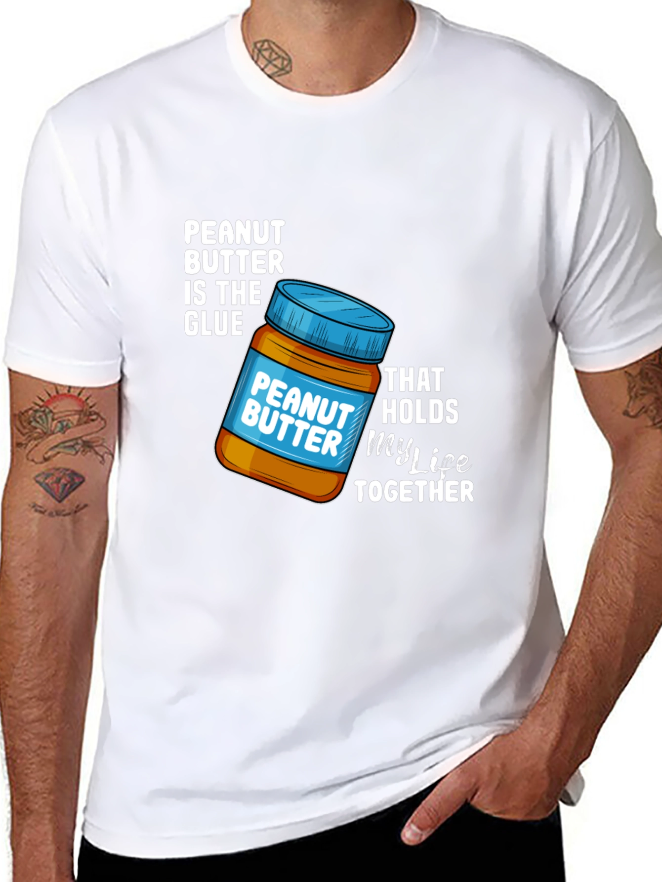 Peanut Butter My Life Together Black T-Shirt