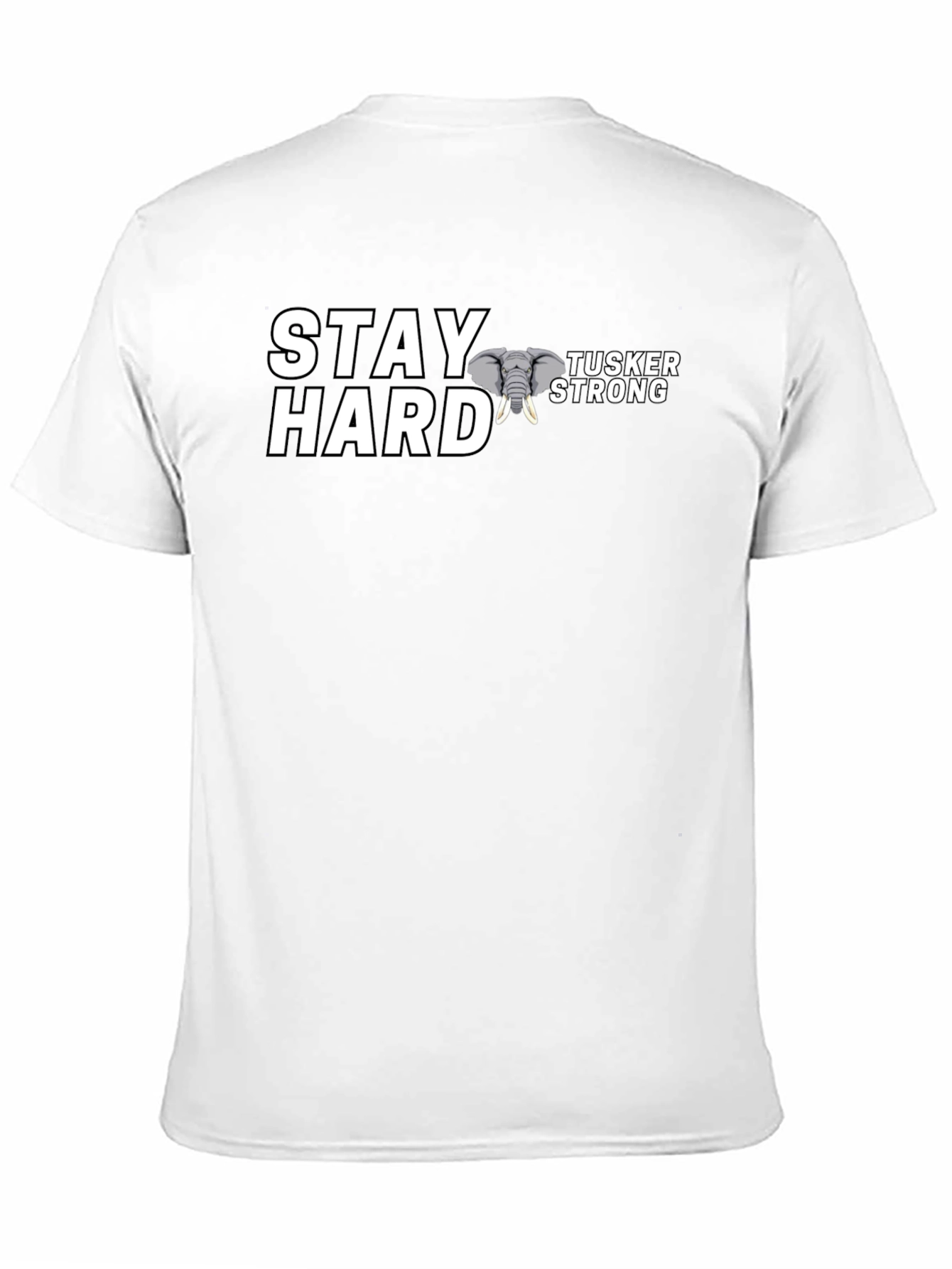 Stay Hard Tusker Strong Black T-Shirt