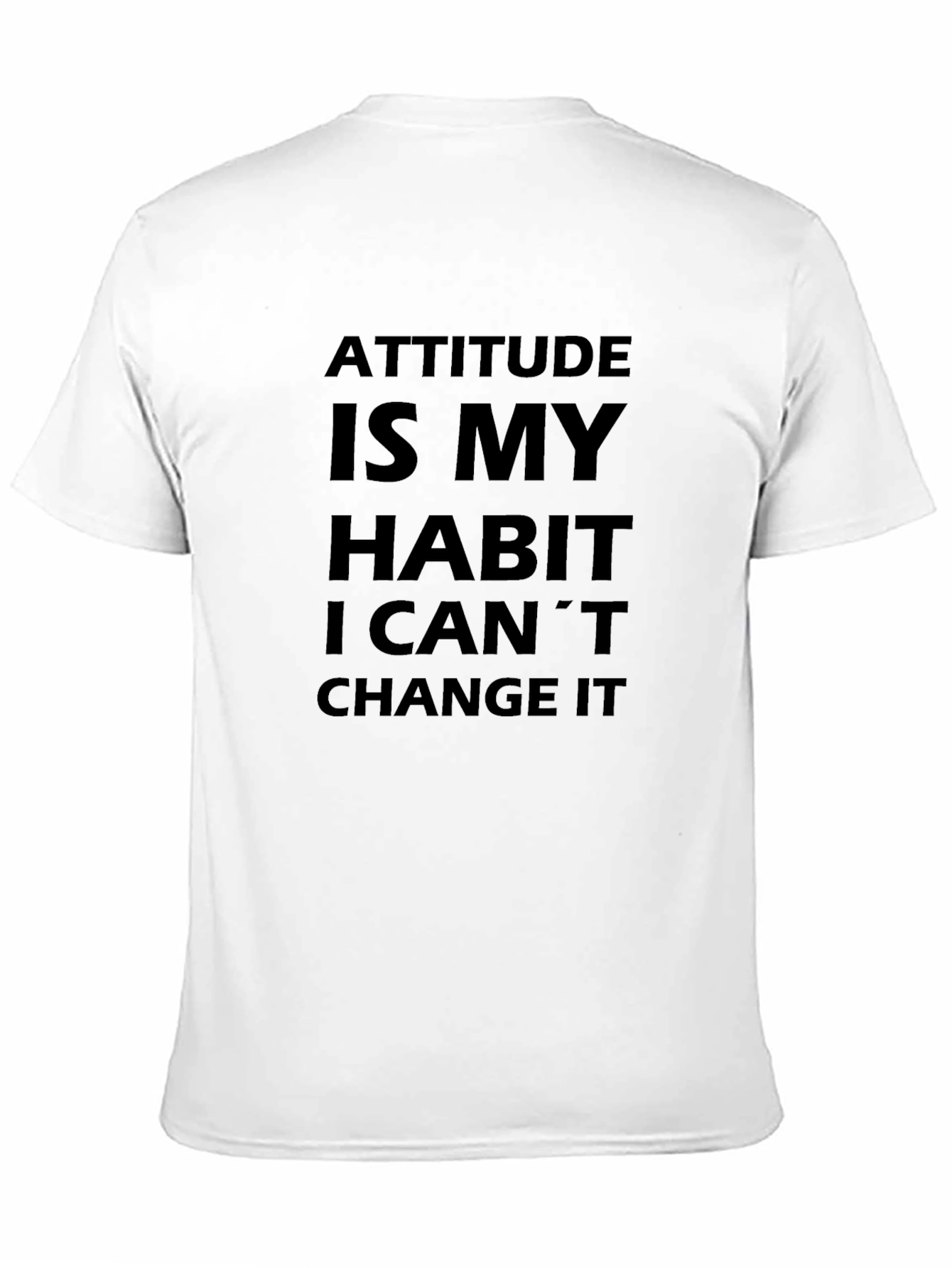 Attitude is My Habit Graphic Tee - Black