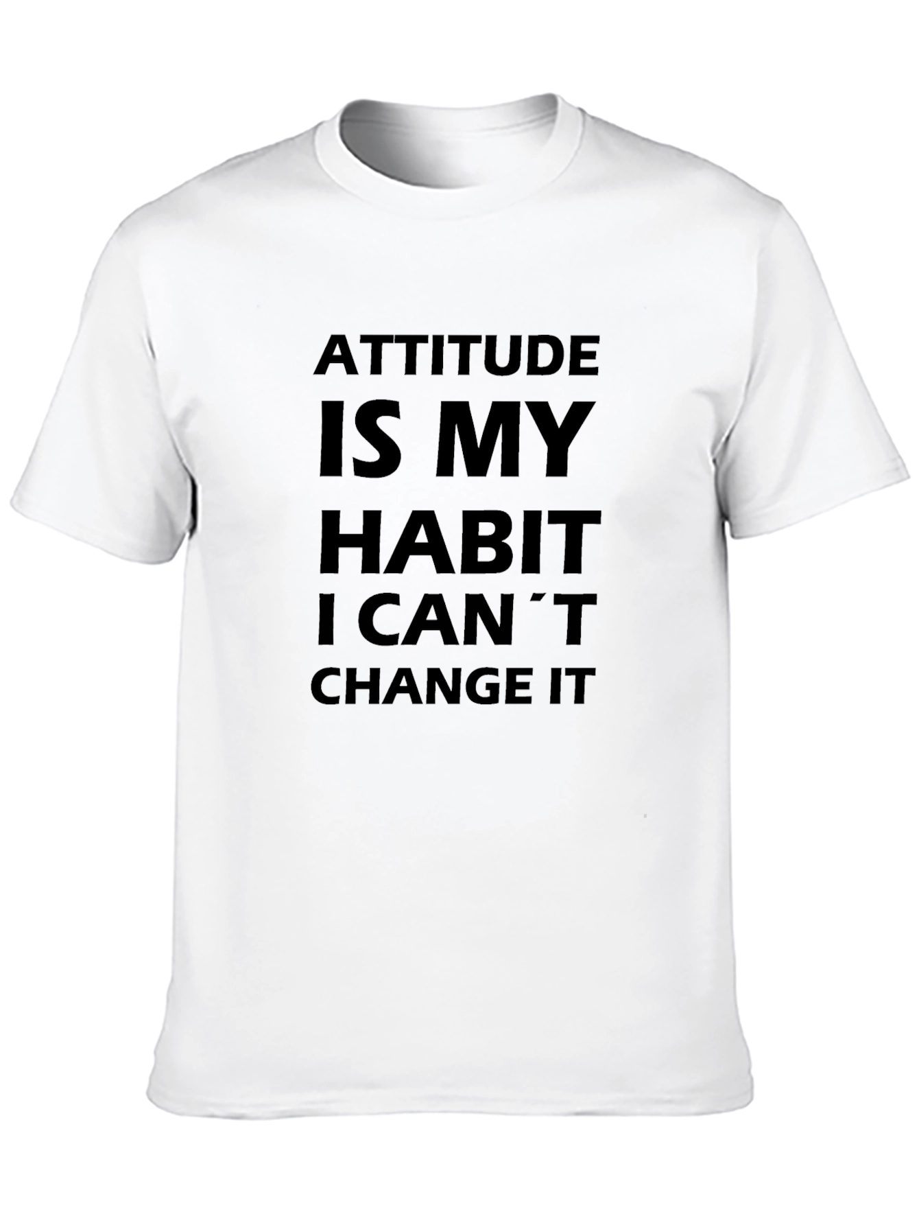 Attitude is My Habit Graphic Tee - Black