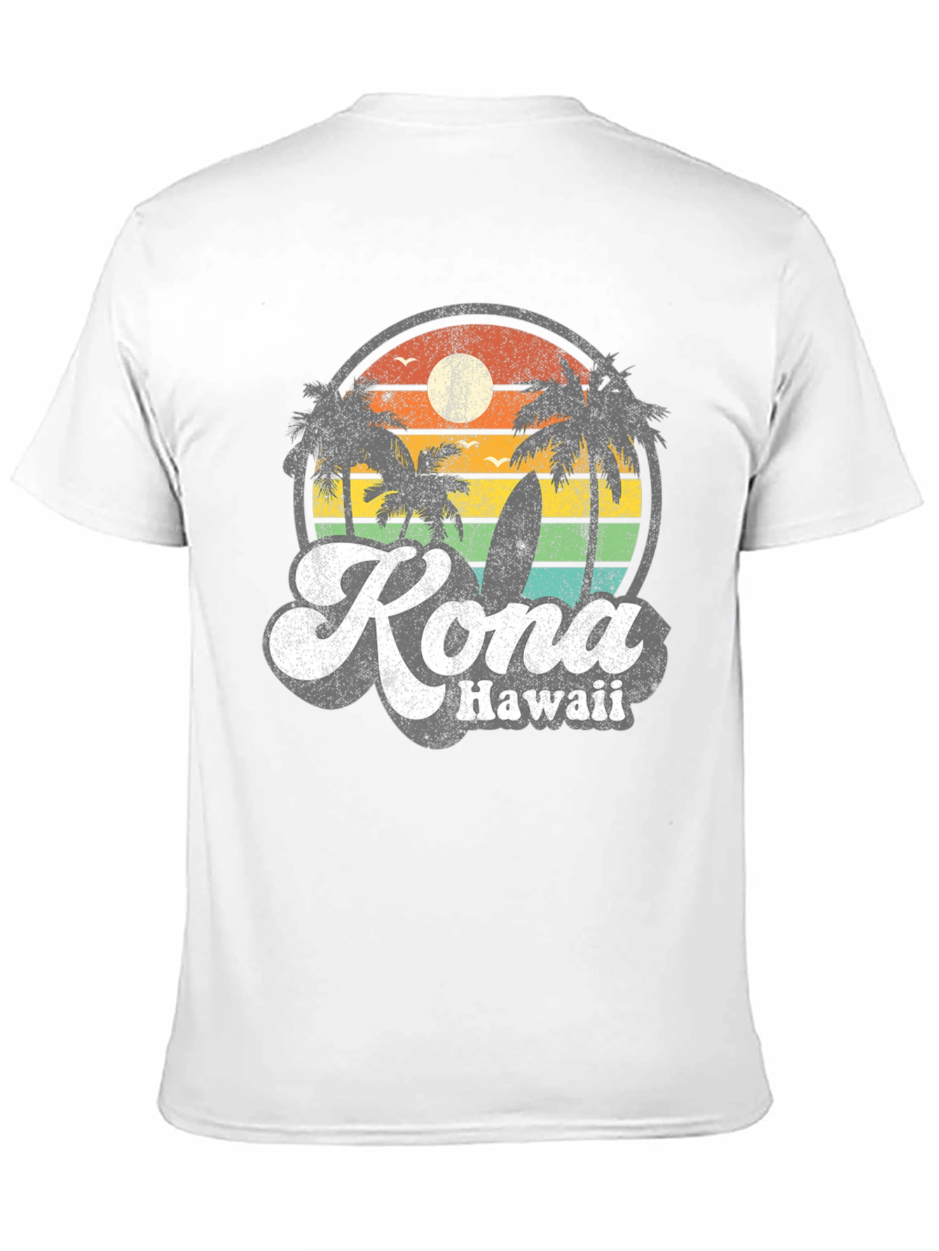 Kona Hawaii Retro Sunset T-Shirt