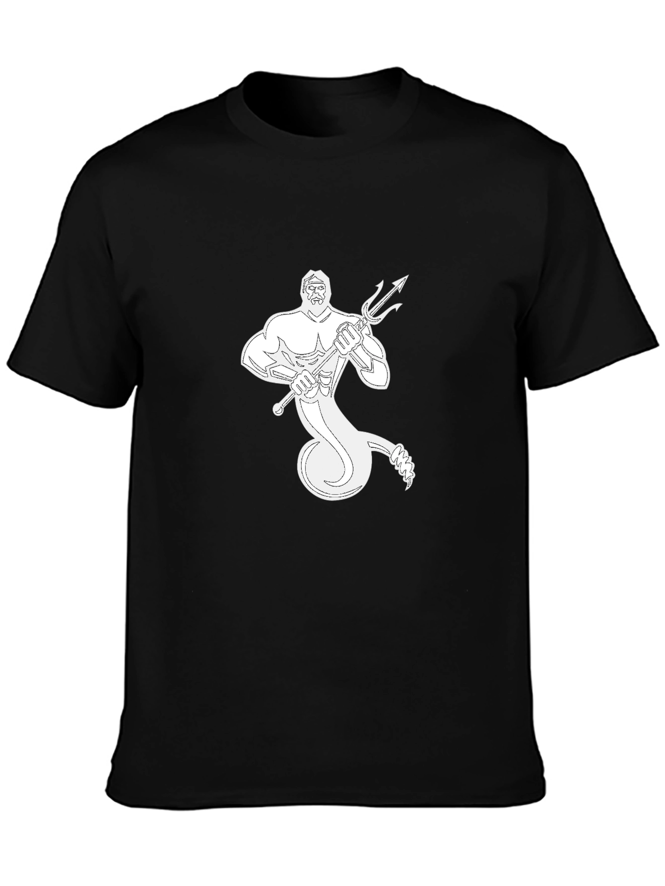 Poseidon Graphic Black T-Shirt