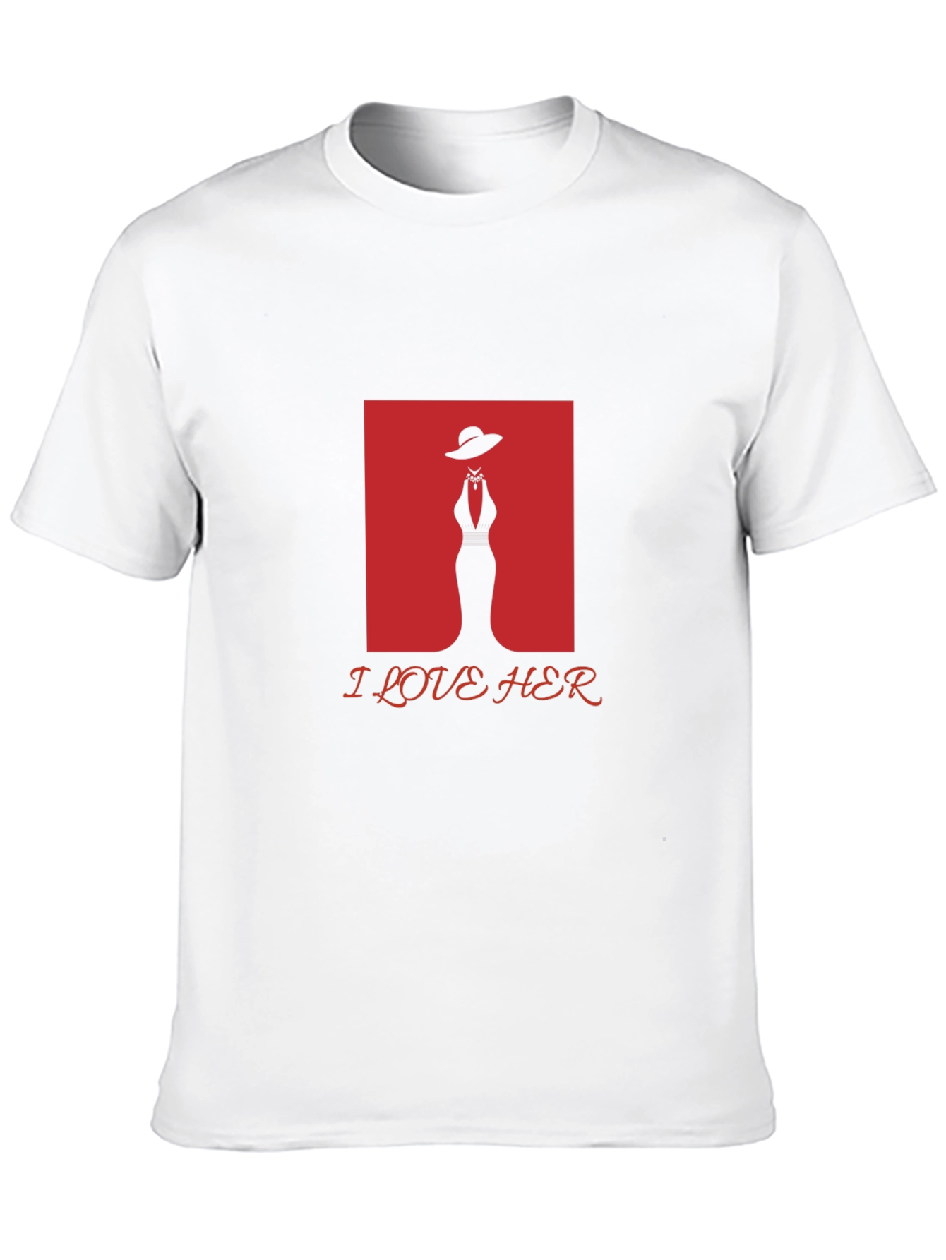 I Love Her Graphic Tee - Black