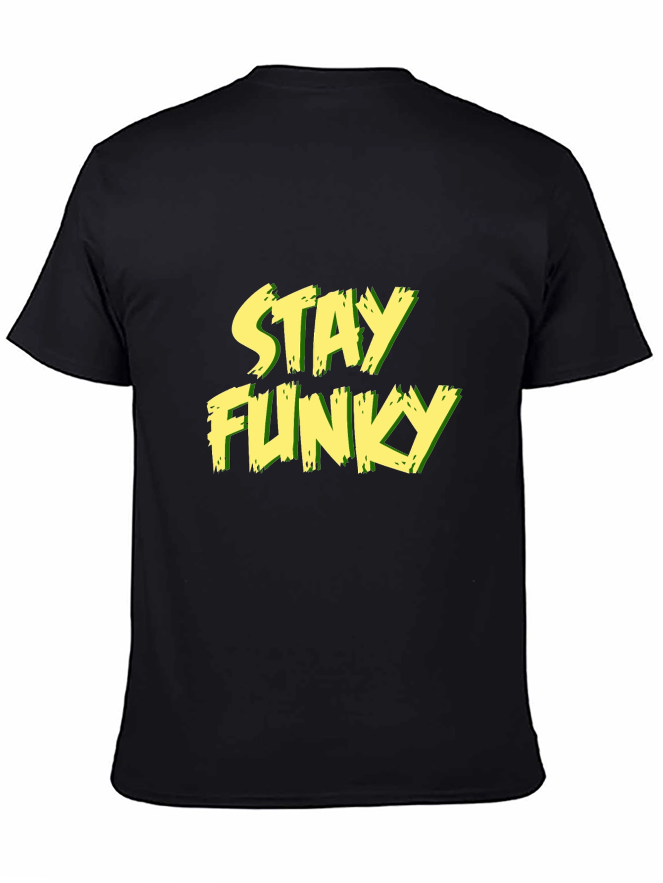 Stay Funky Mens Graphic Black T-Shirt