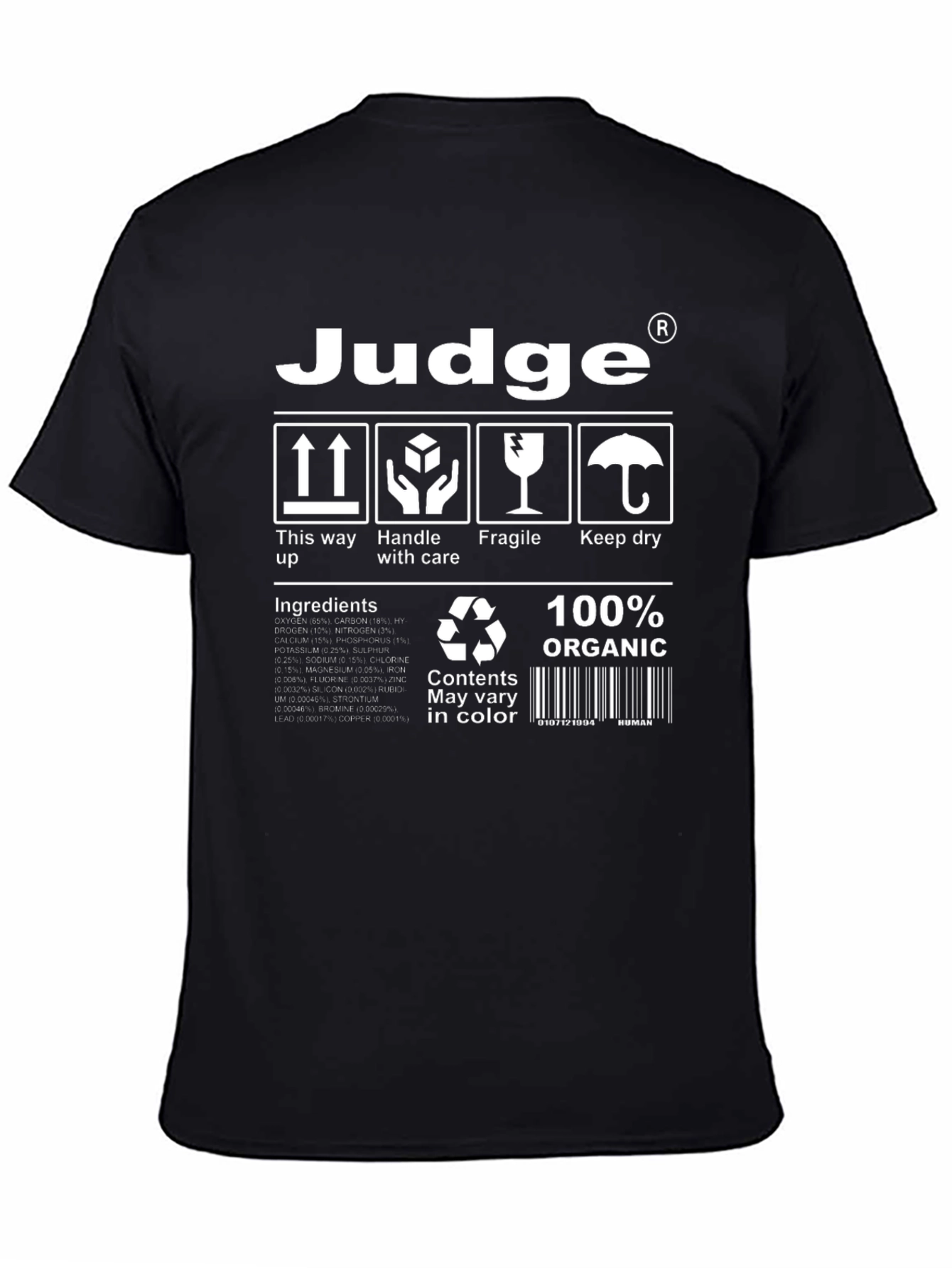Judge Organic Cotton Novelty T-Shirt