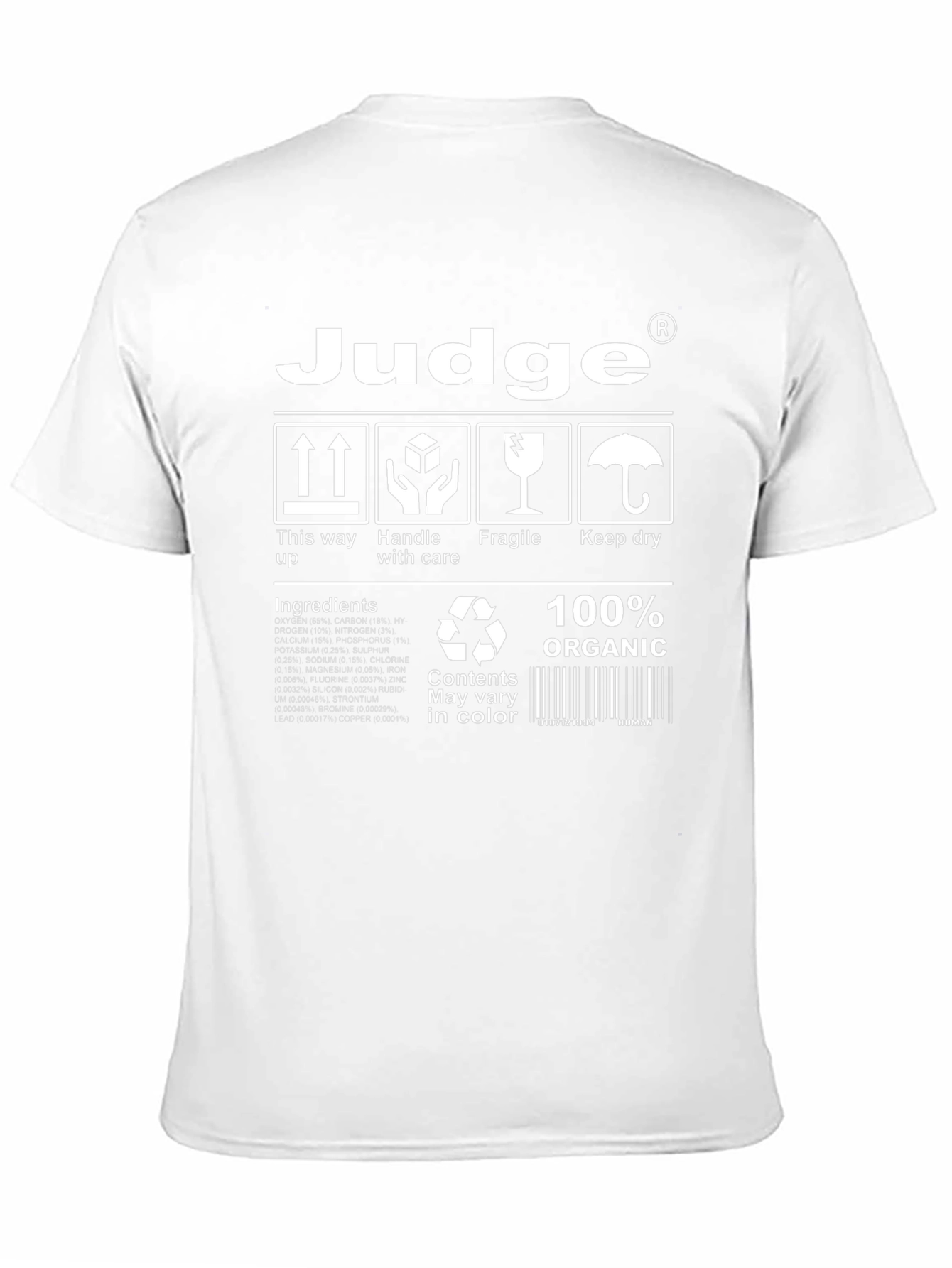 Judge Organic Cotton Novelty T-Shirt