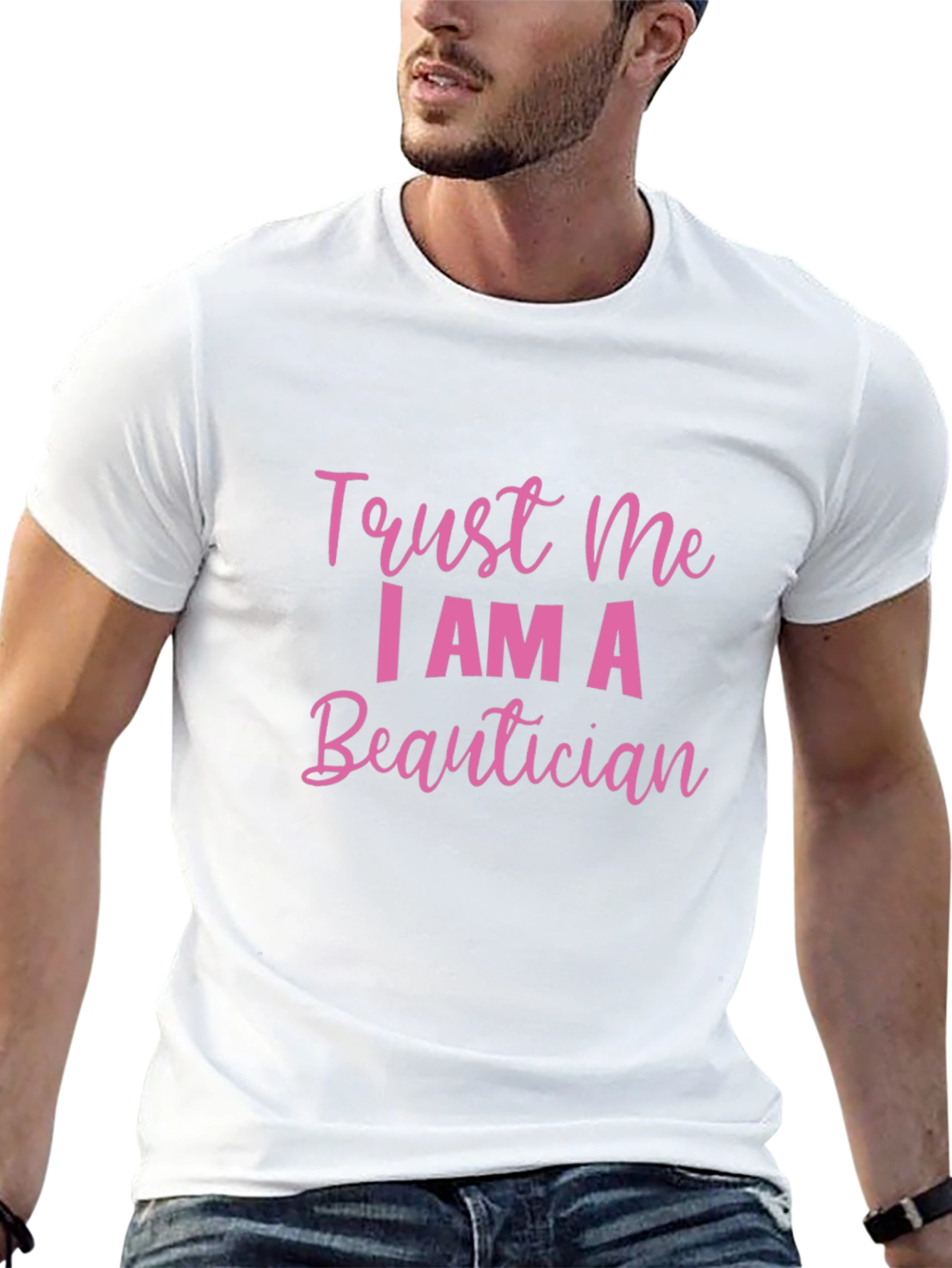 Trust Me I AM A Beautician Black T-Shirt