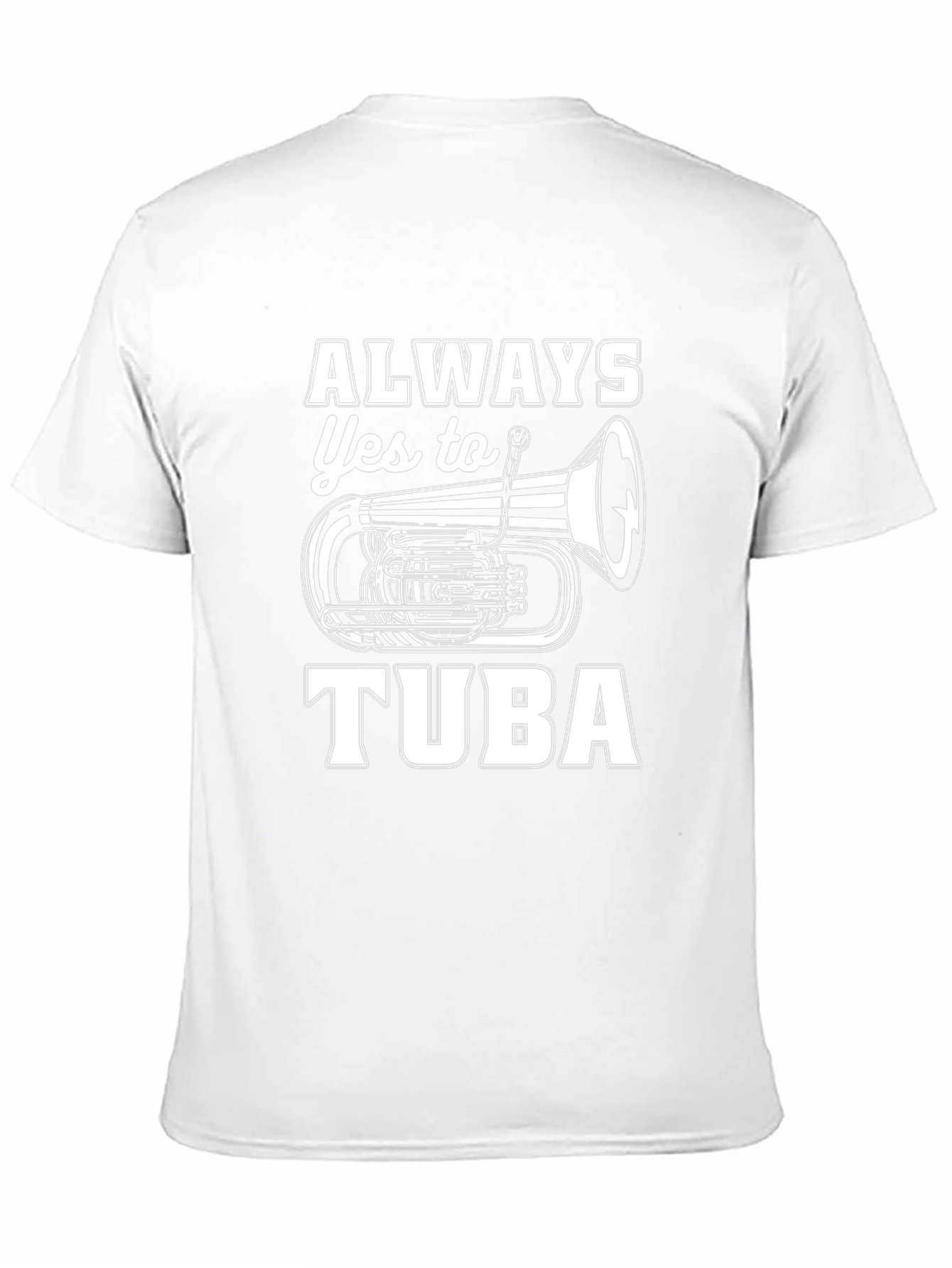 Always Yes to Tuba Black Graphic Tee