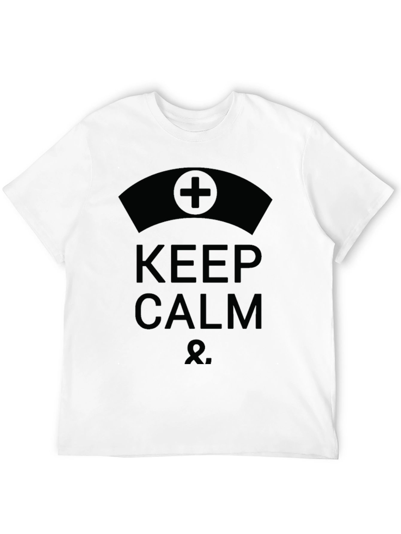 Keep Calm Nurse T-Shirt - Black Cotton Tee