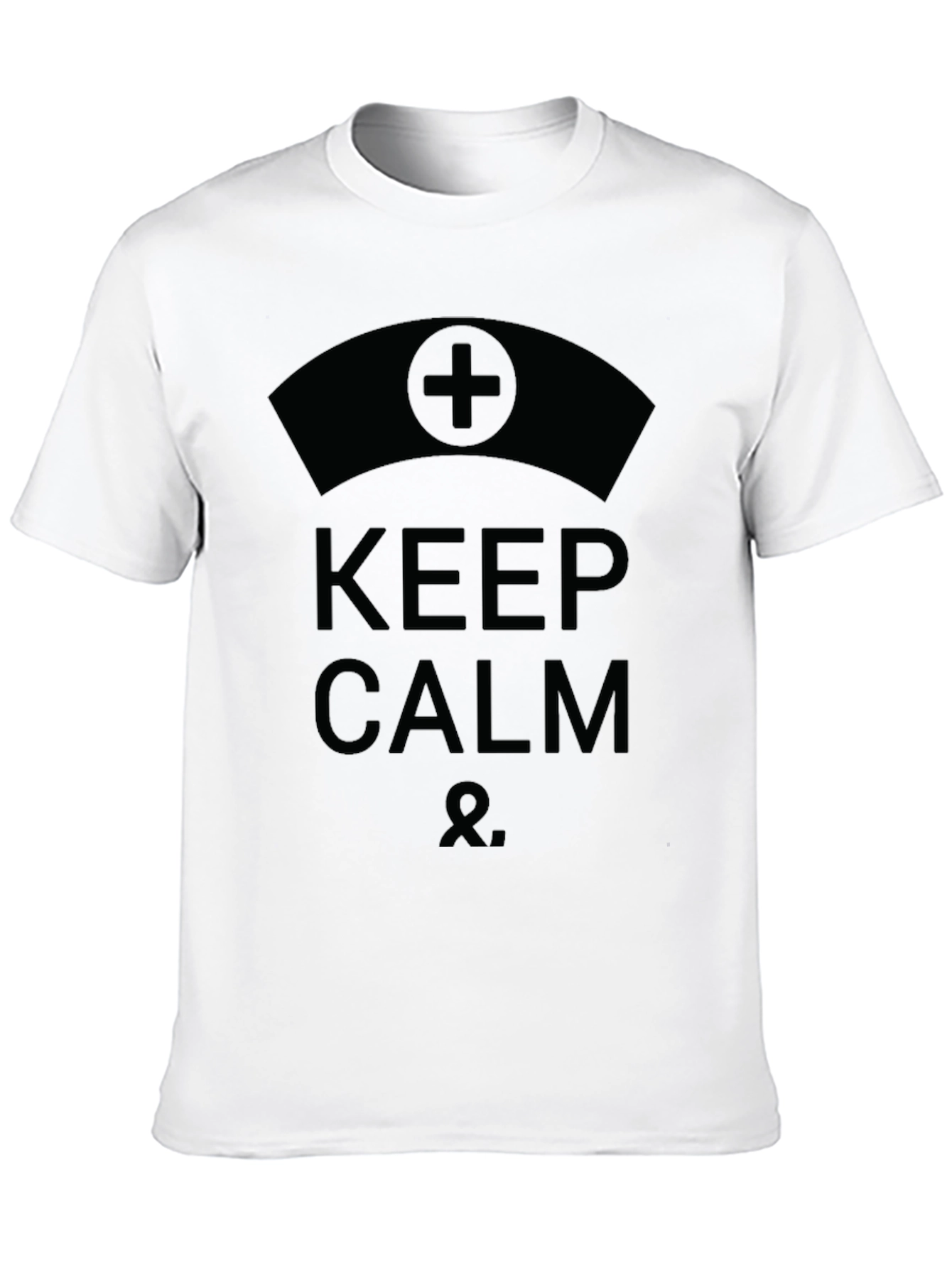 Keep Calm Nurse T-Shirt - Black Cotton Tee