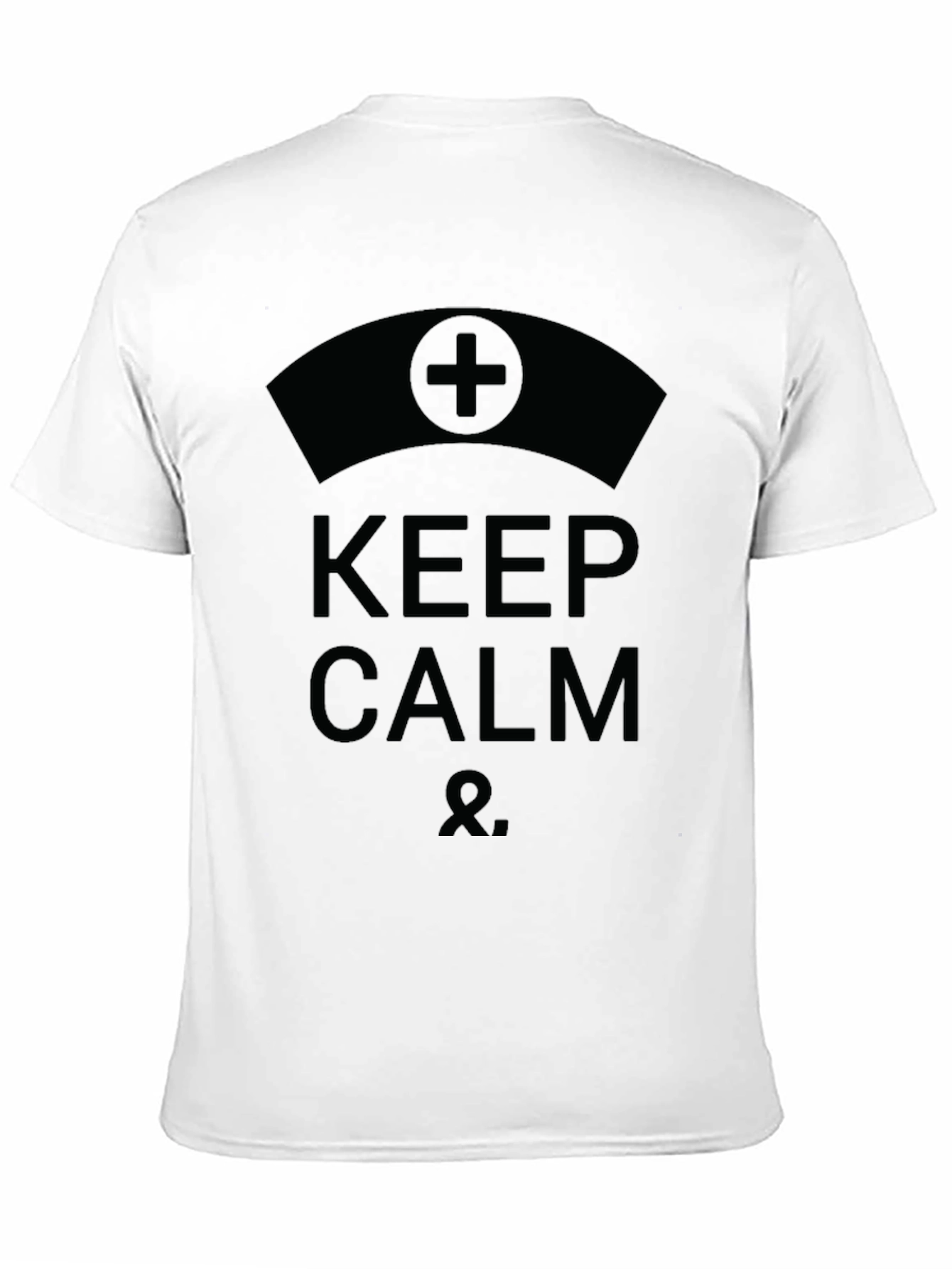 Keep Calm Nurse T-Shirt - Black Cotton Tee