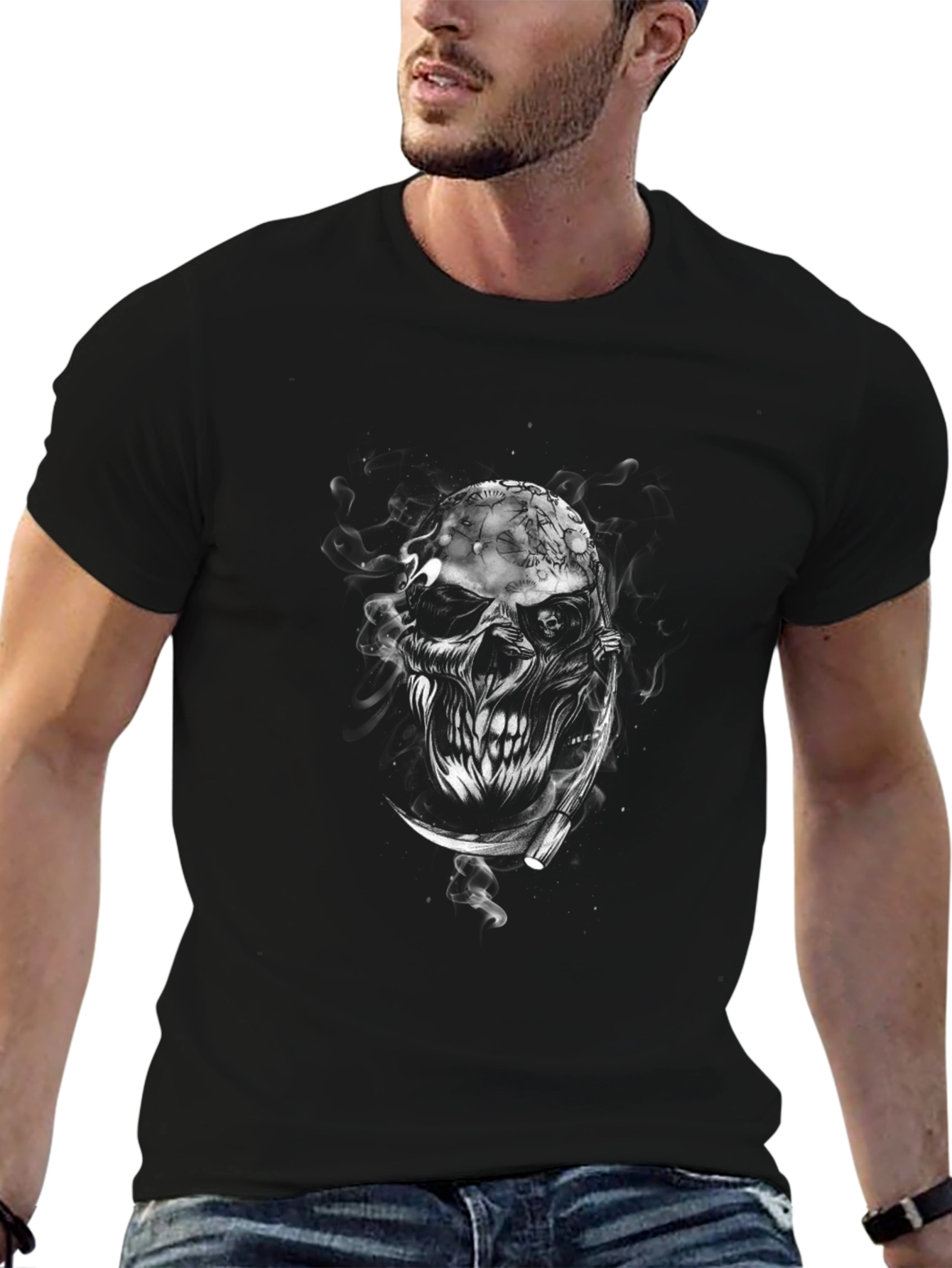 Skull Graphic Black T-Shirt