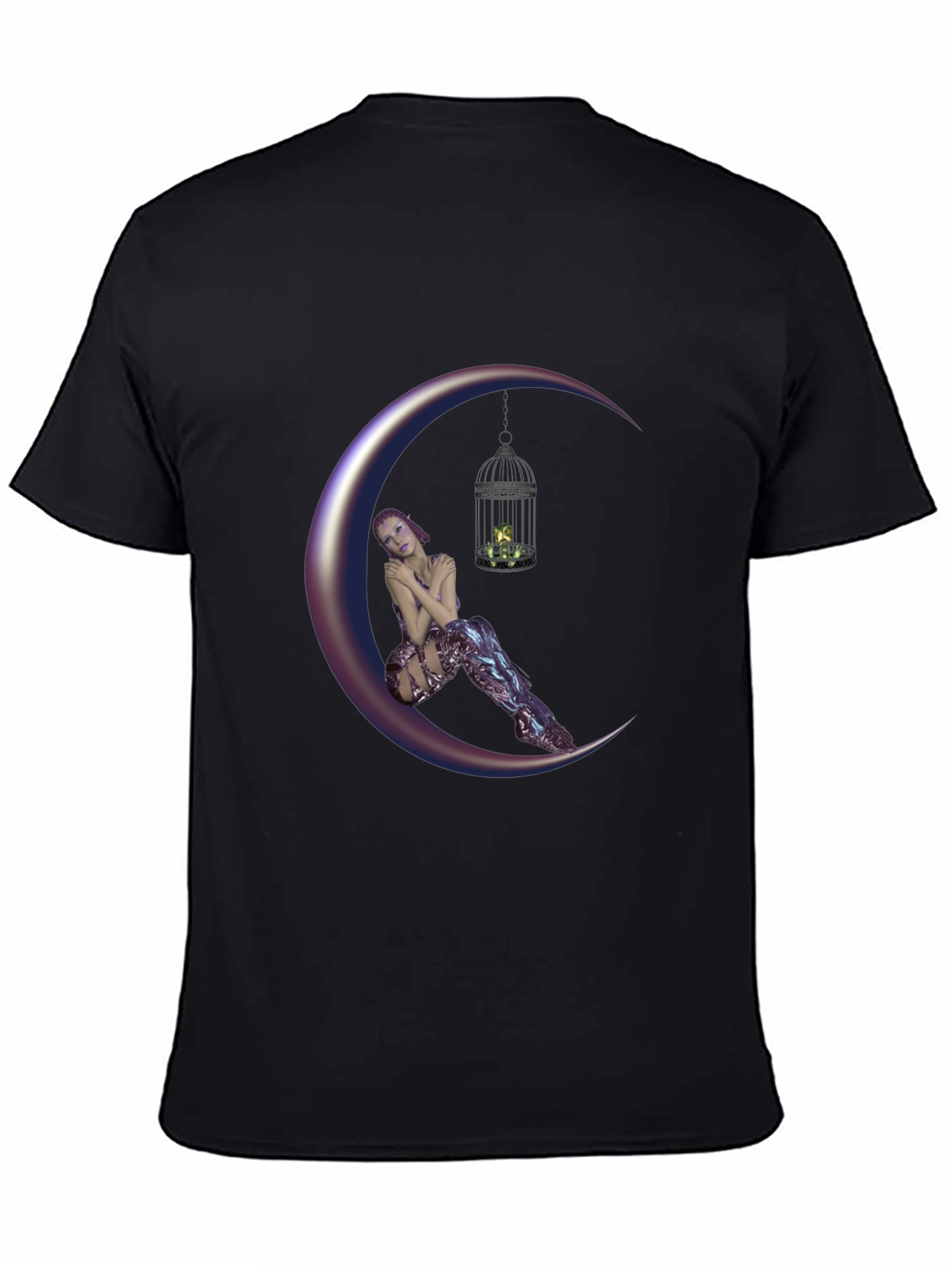 Fantasy Moon Fairy T-Shirt - Unique Design