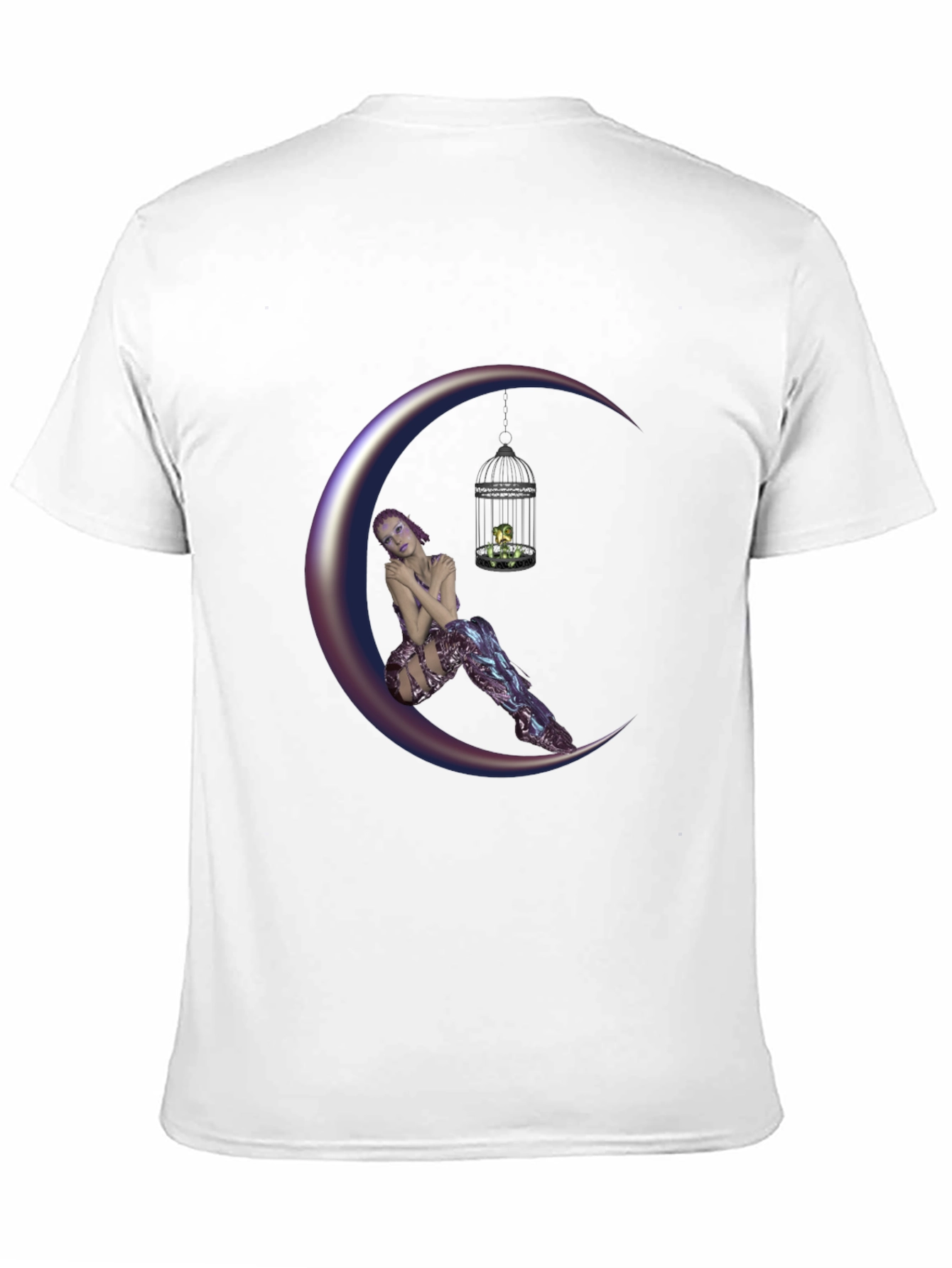 Fantasy Moon Fairy T-Shirt - Unique Design