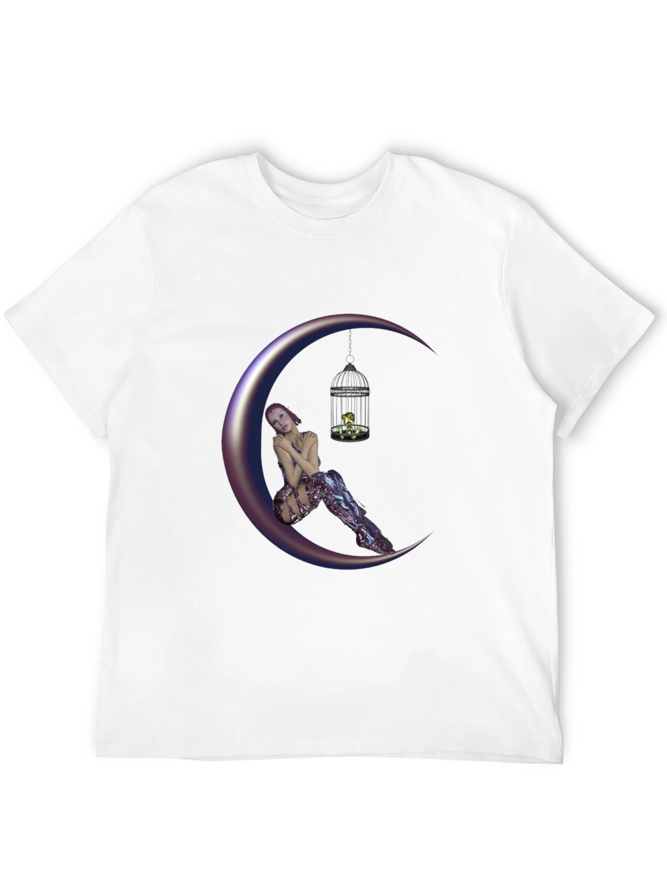 Fantasy Moon Fairy T-Shirt - Unique Design