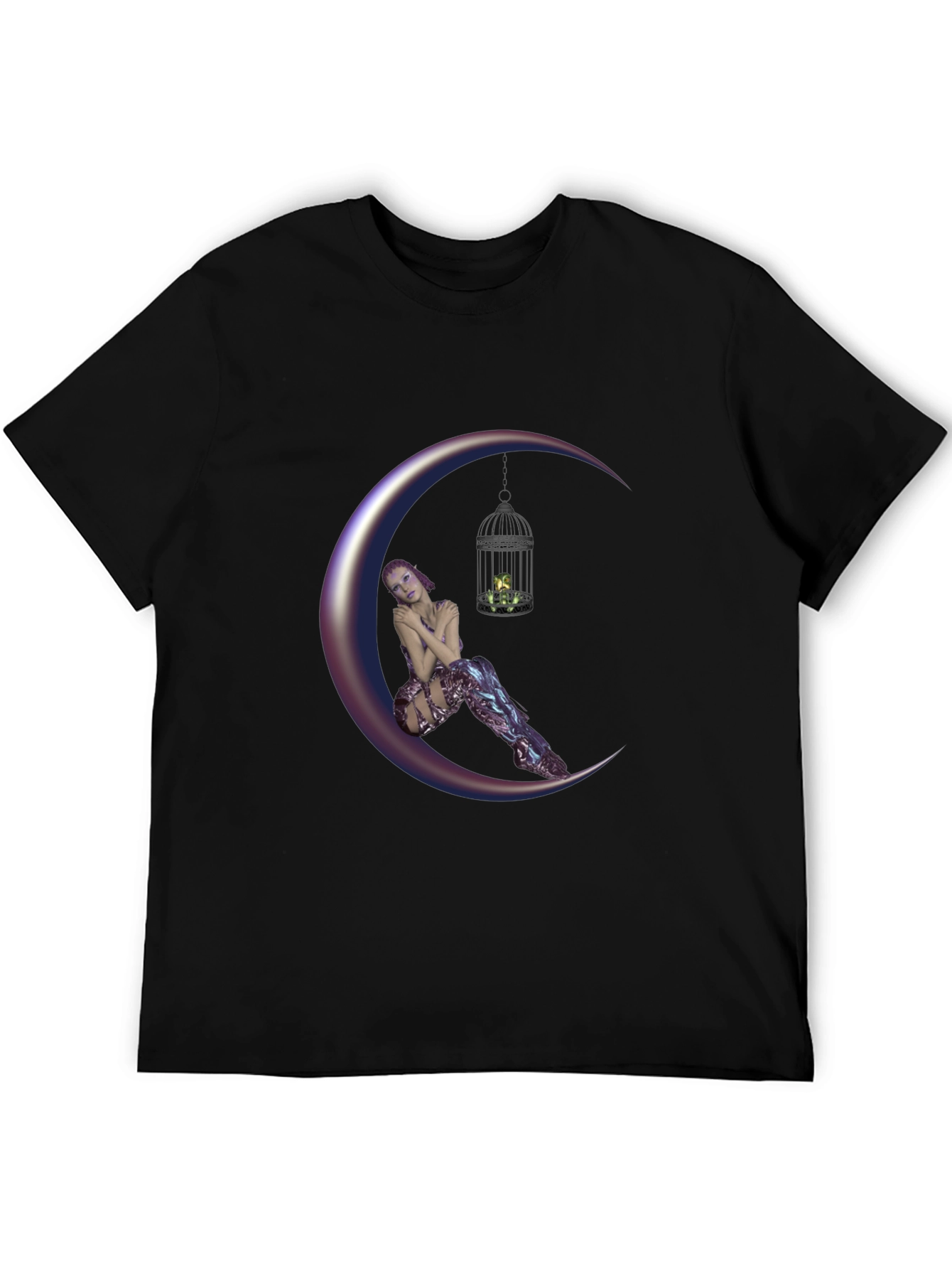 Fantasy Moon Fairy T-Shirt - Unique Design