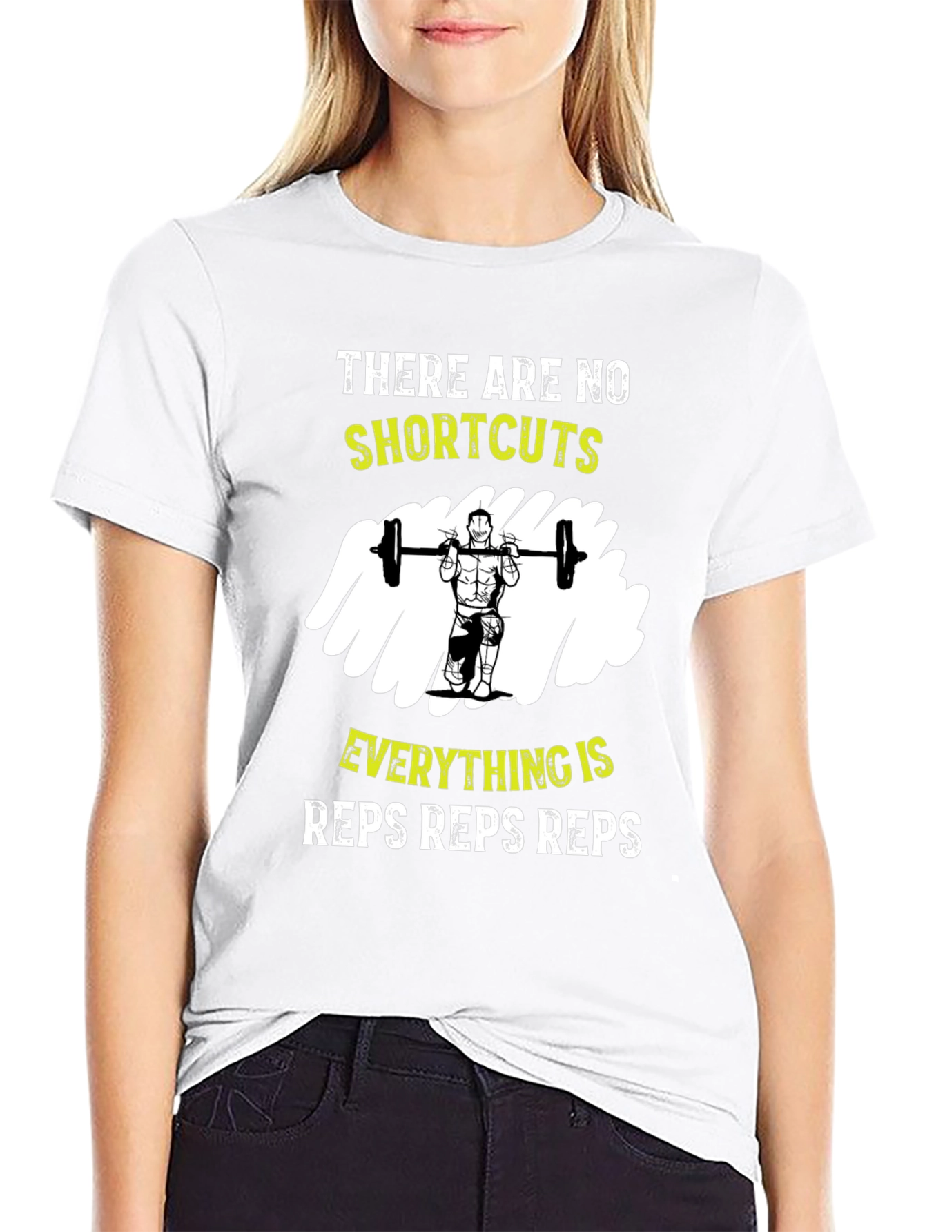 Workout Motivation Tee - No Shortcuts