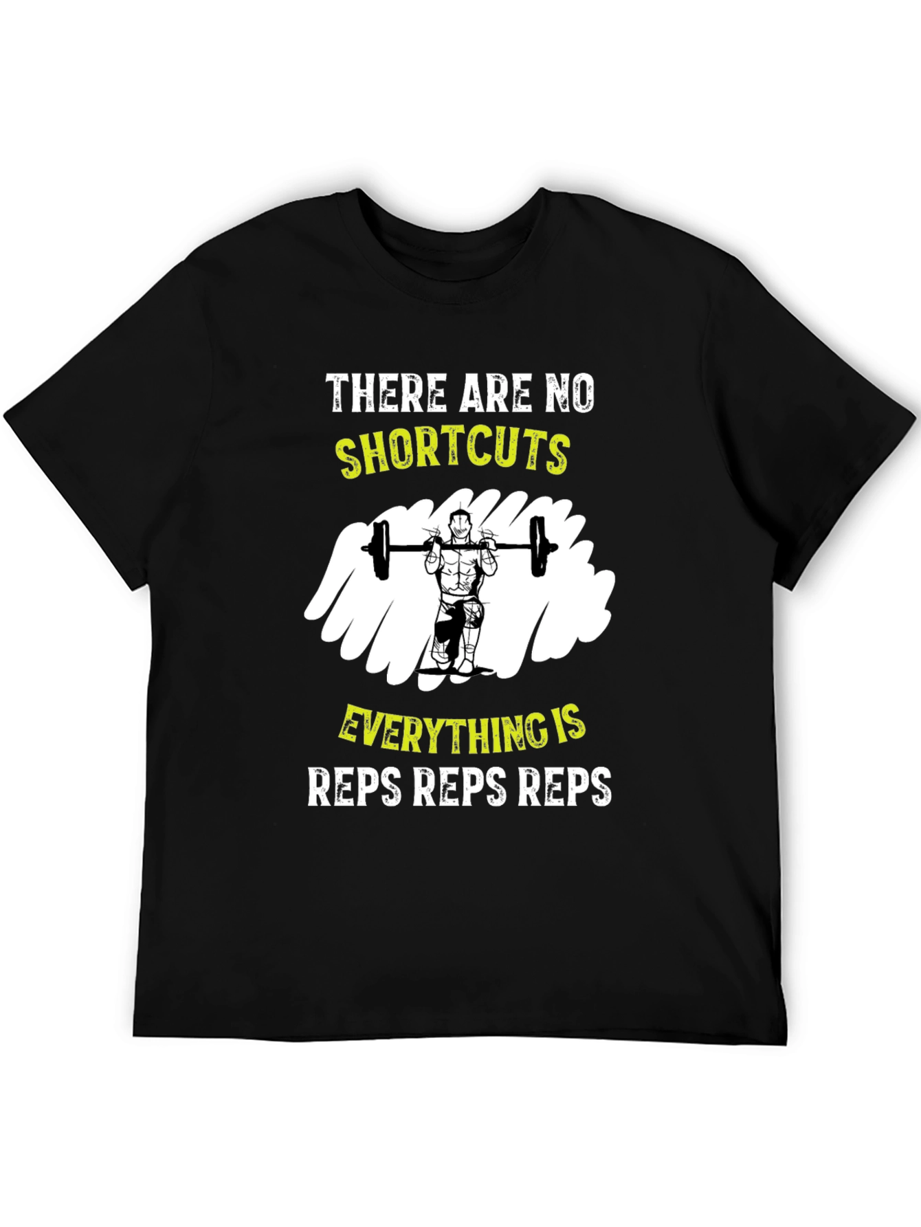 Workout Motivation Tee - No Shortcuts