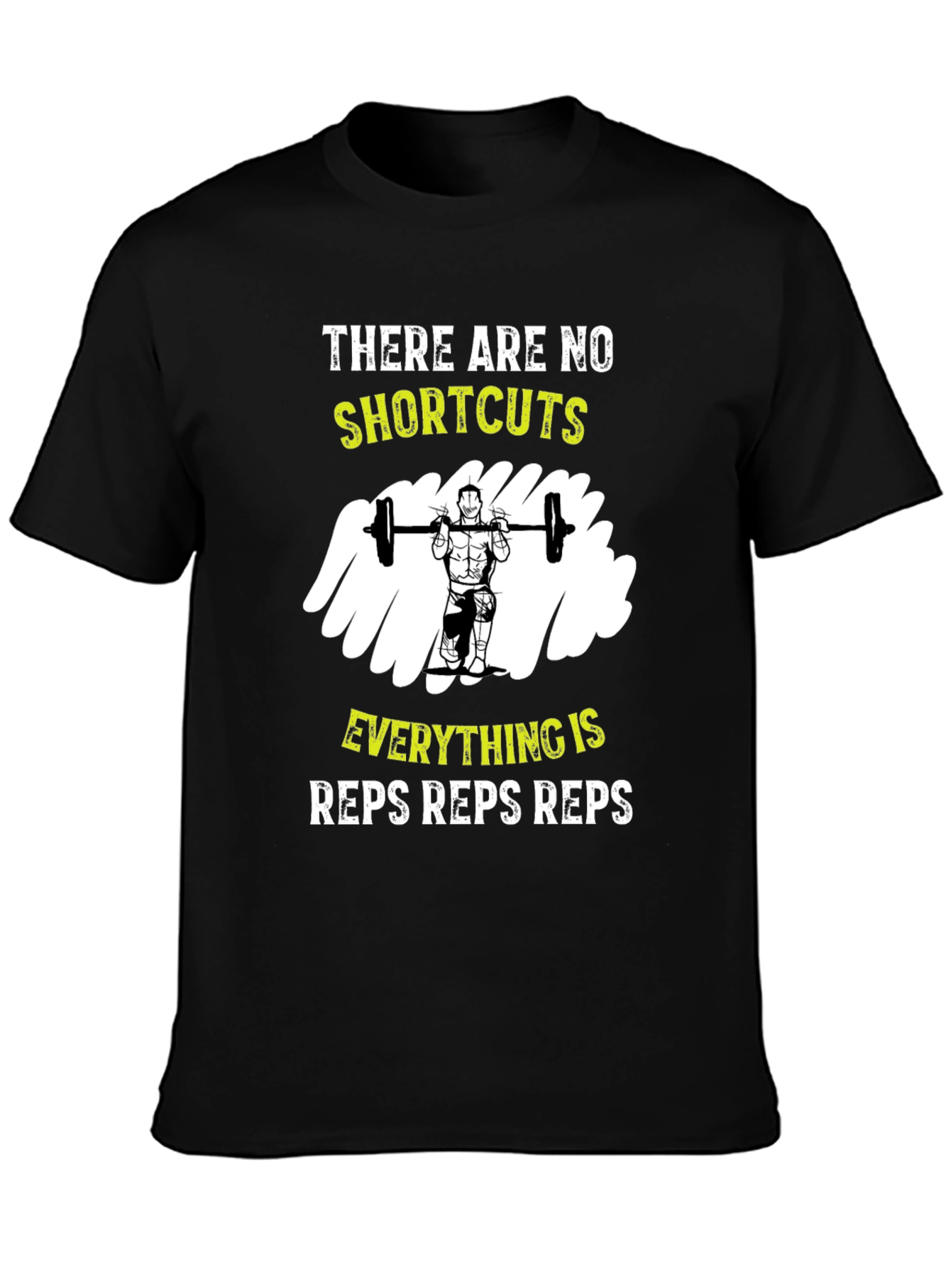 Workout Motivation Tee - No Shortcuts