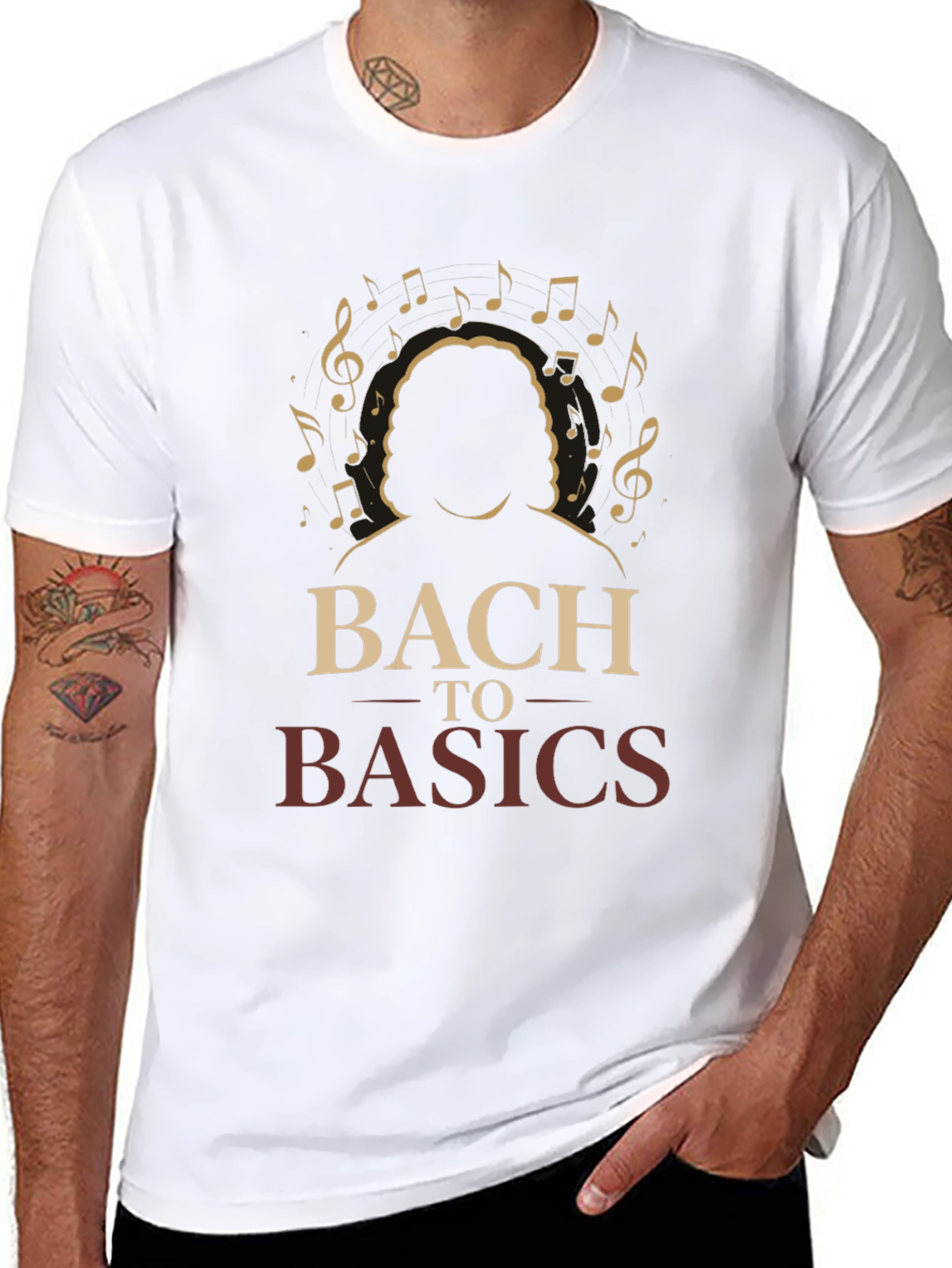Bach to Basics Music T-Shirt
