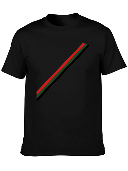 Bold Stripe Black Tee