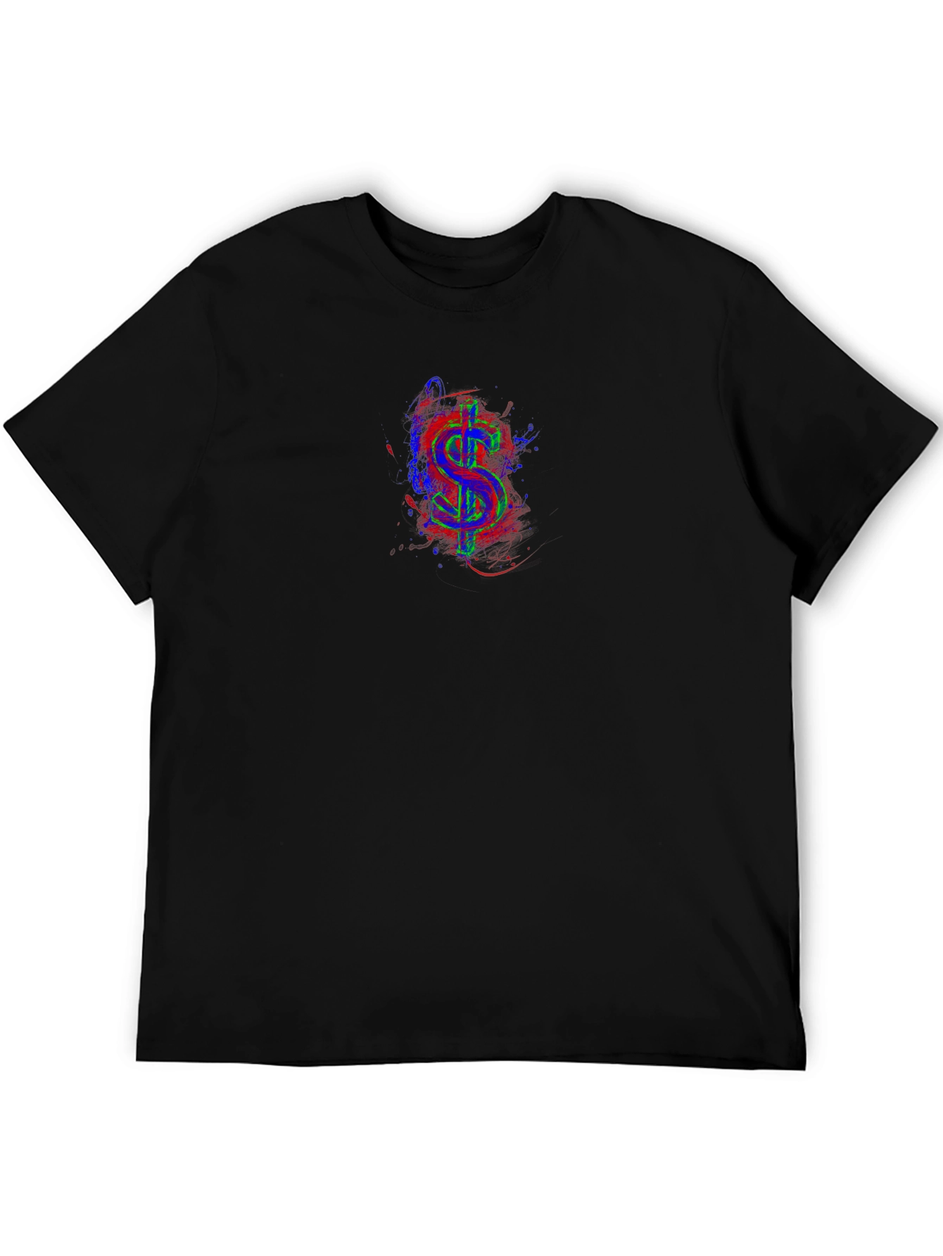 Vibrant Dollar Sign Graphic Tee