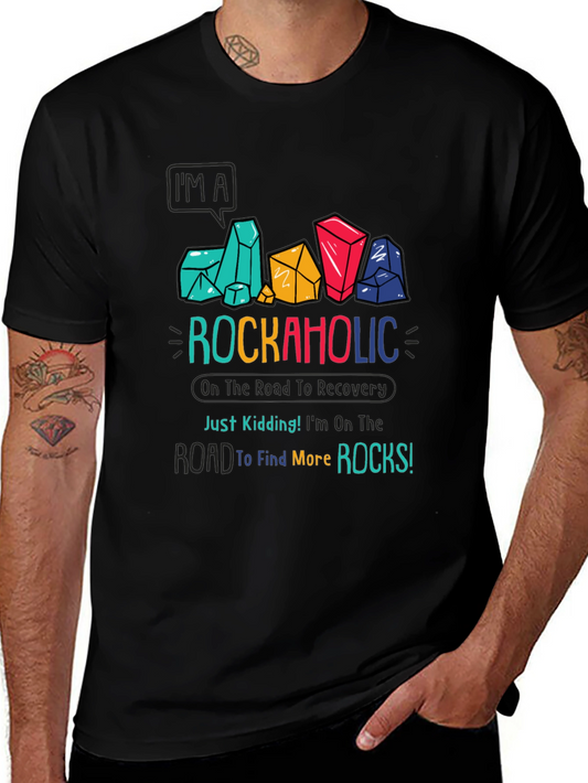Rockaholic T-Shirt - Rock Lover Graphic Tee