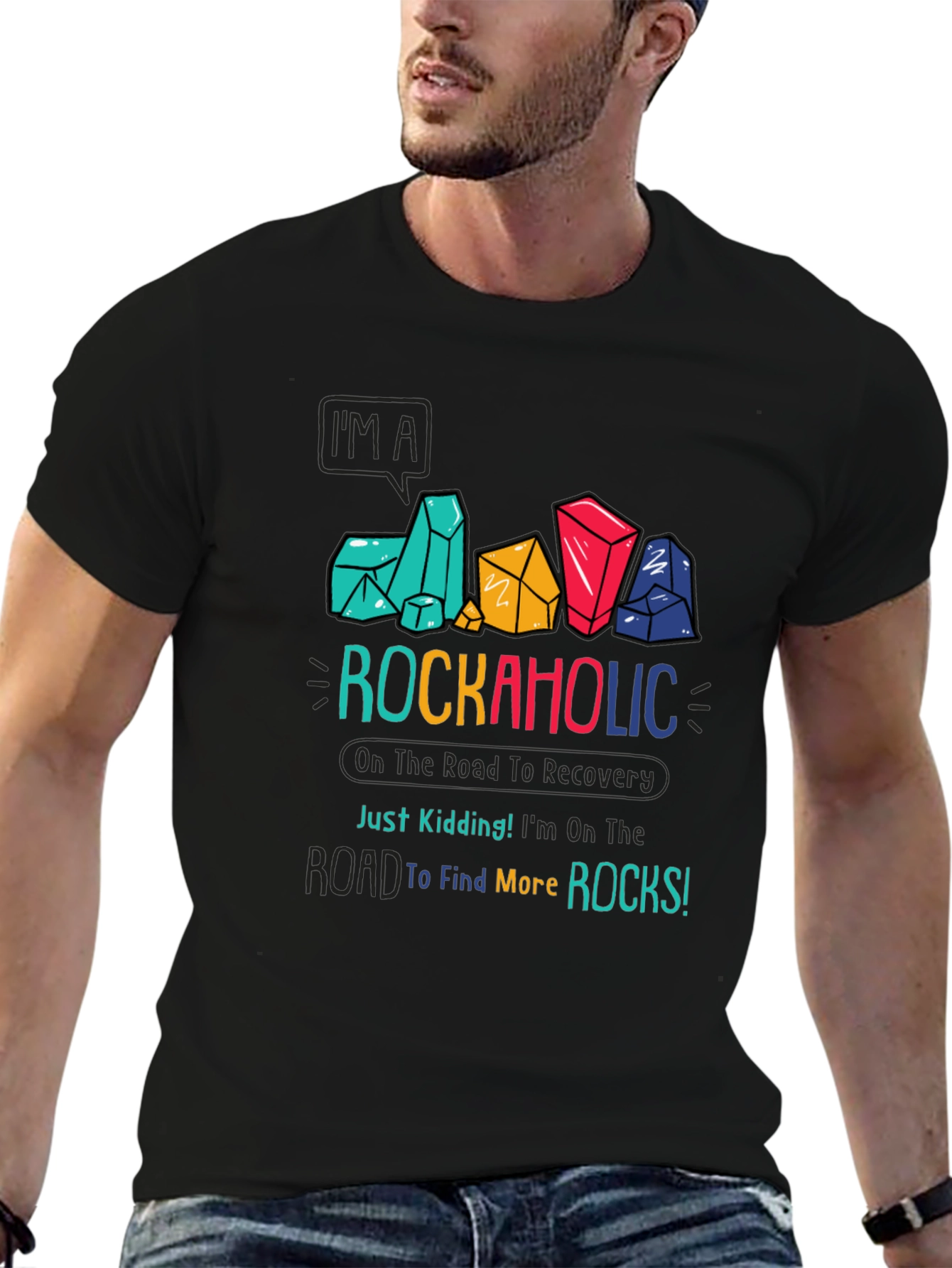 Rockaholic T-Shirt - Rock Lover Graphic Tee