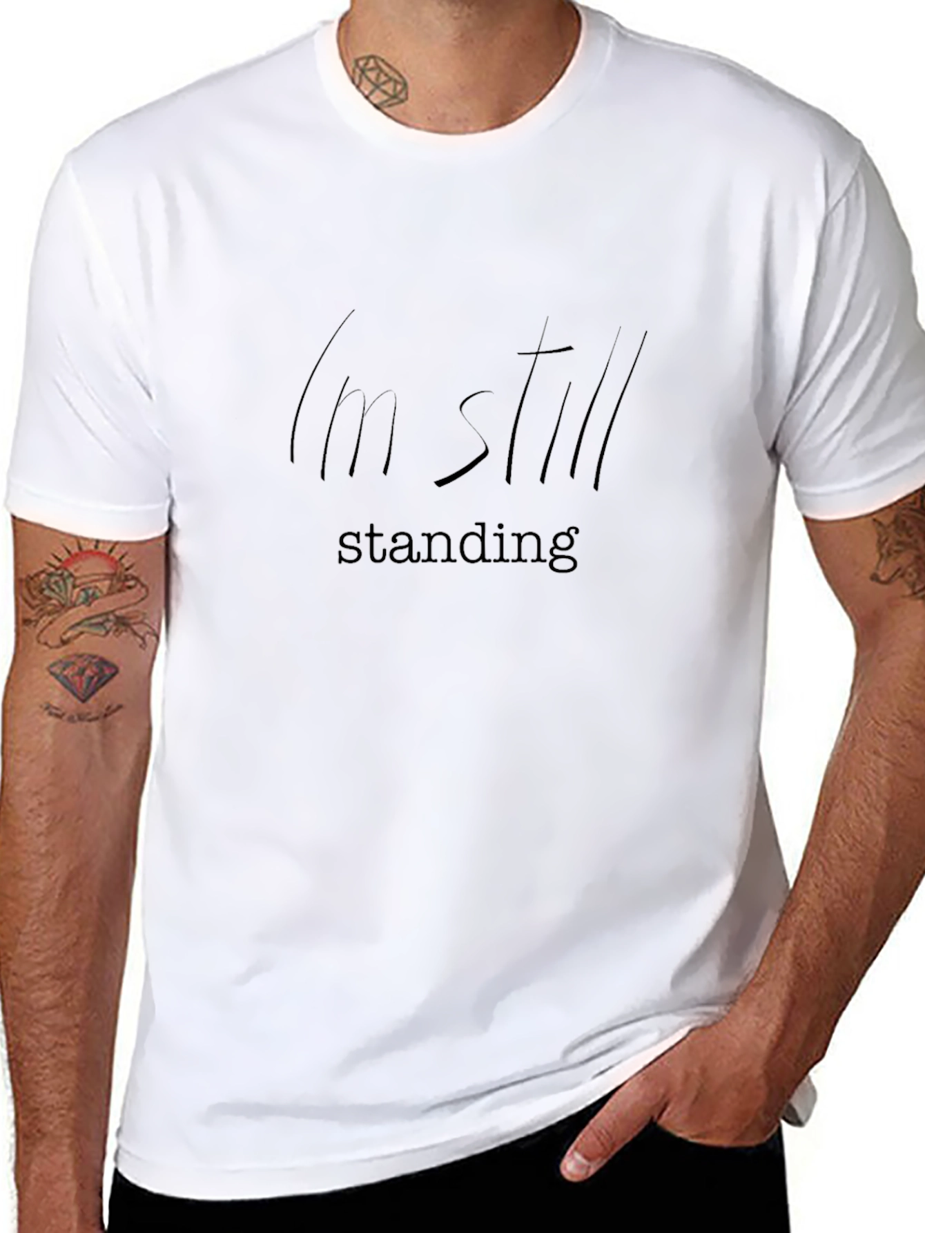 Im Still Standing Black T-Shirt