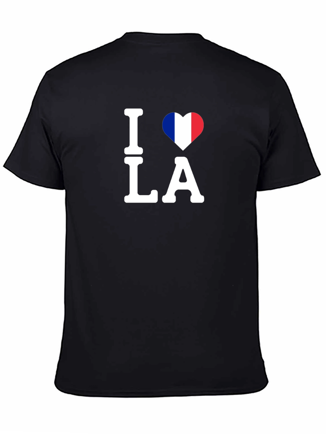 I Heart LA France Flag Graphic T-Shirt