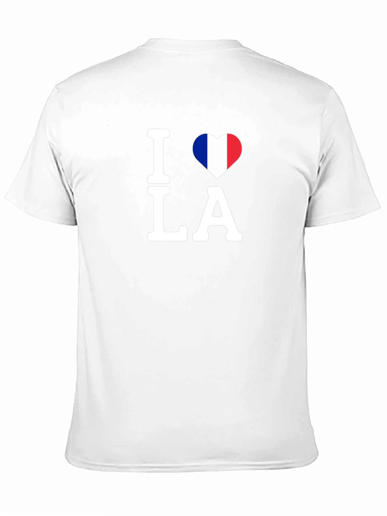 I Heart LA France Flag Graphic T-Shirt