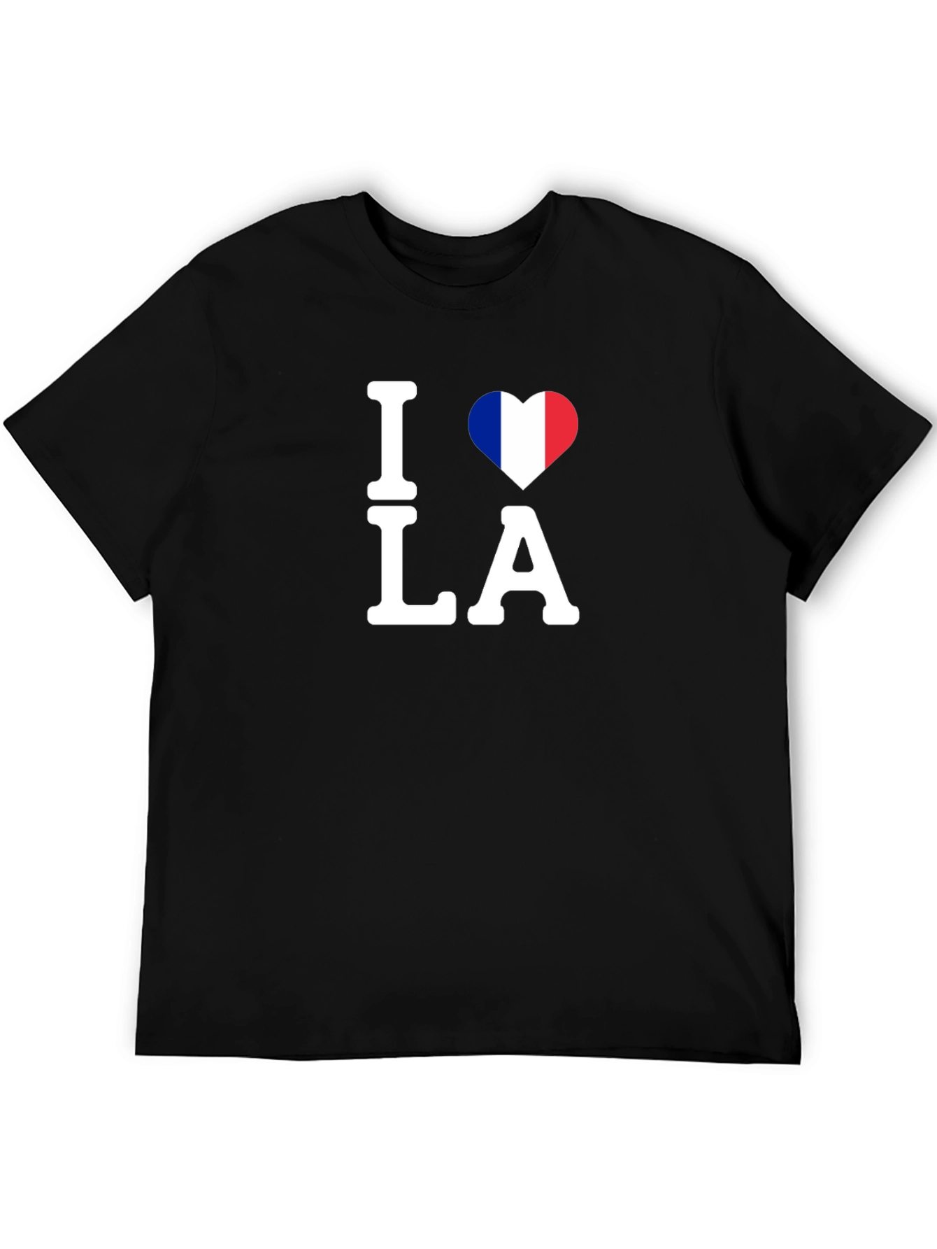 I Heart LA France Flag Graphic T-Shirt