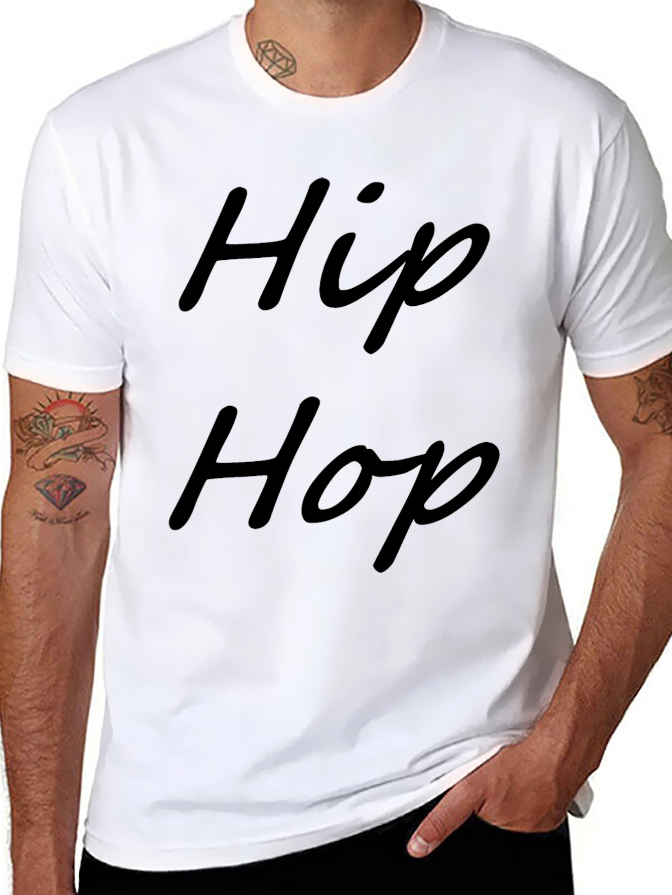 Hip Hop Graphic Black T-Shirt