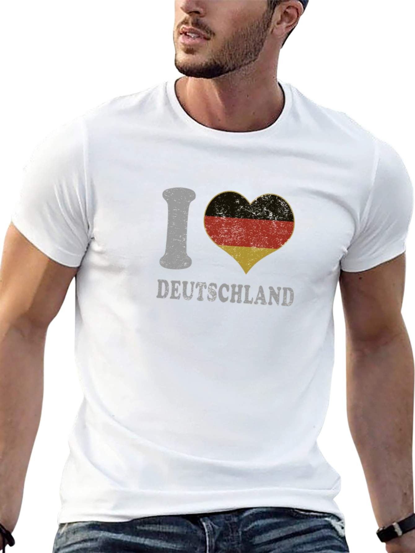 I Love Germany T-Shirt Deutschland German Flag Heart Tee