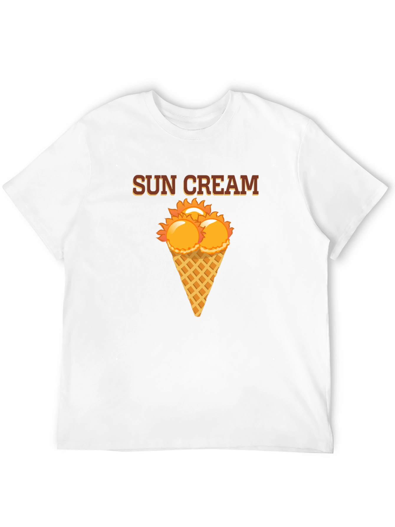 Sun Cream Graphic T-Shirt - Novelty Summer Tee