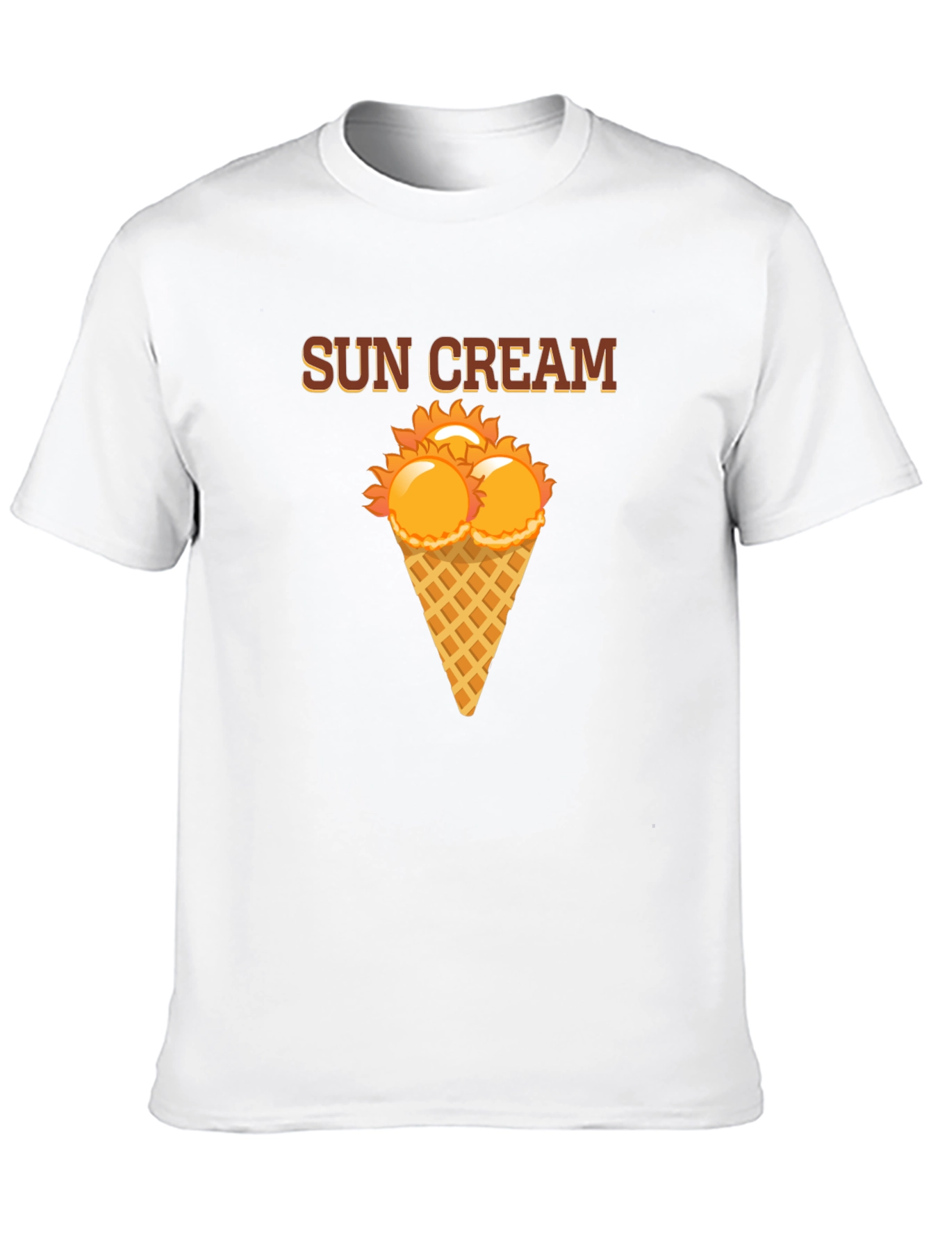 Sun Cream Graphic T-Shirt - Novelty Summer Tee