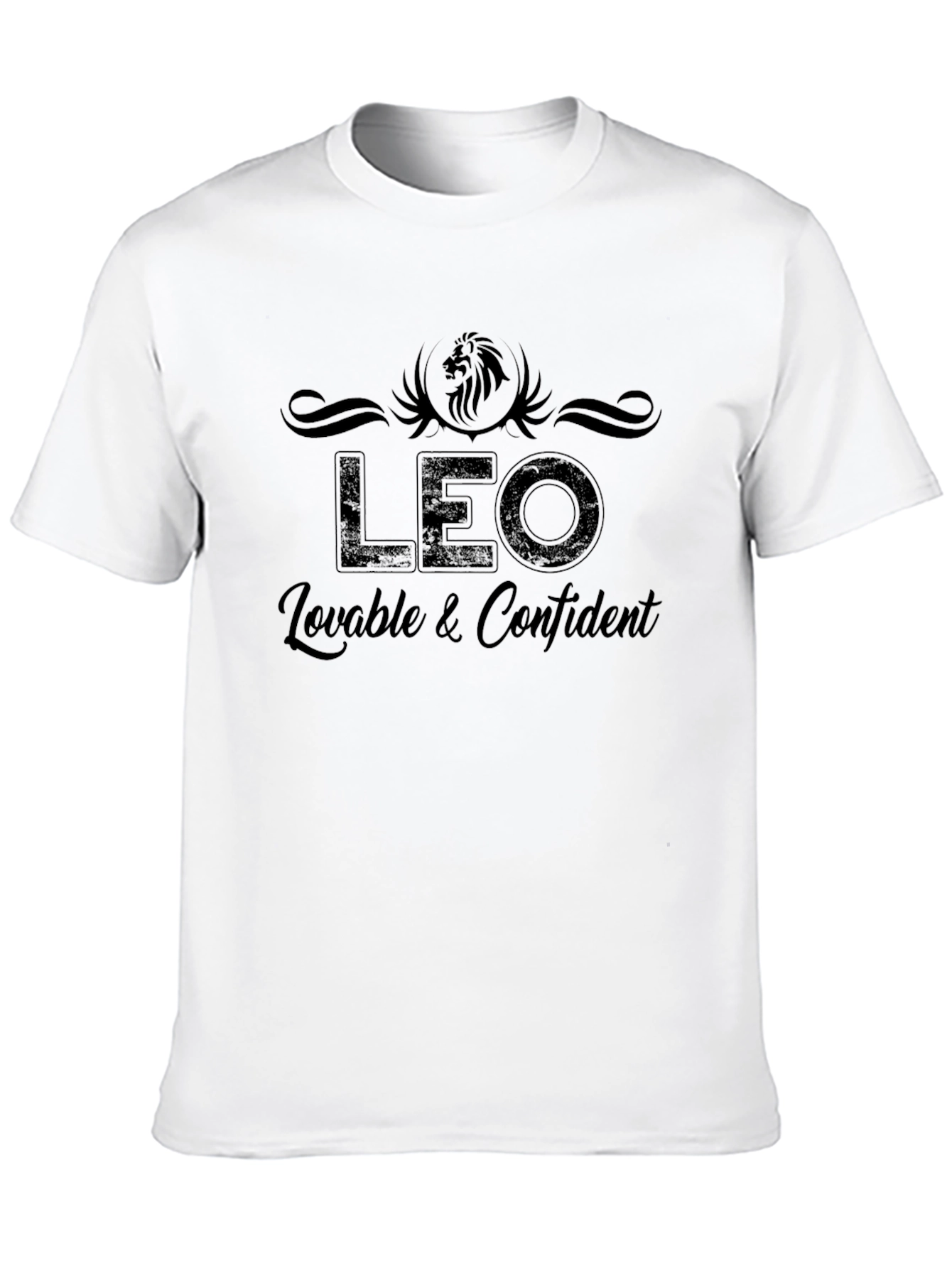 LEO Zodiac Sign Black T-Shirt